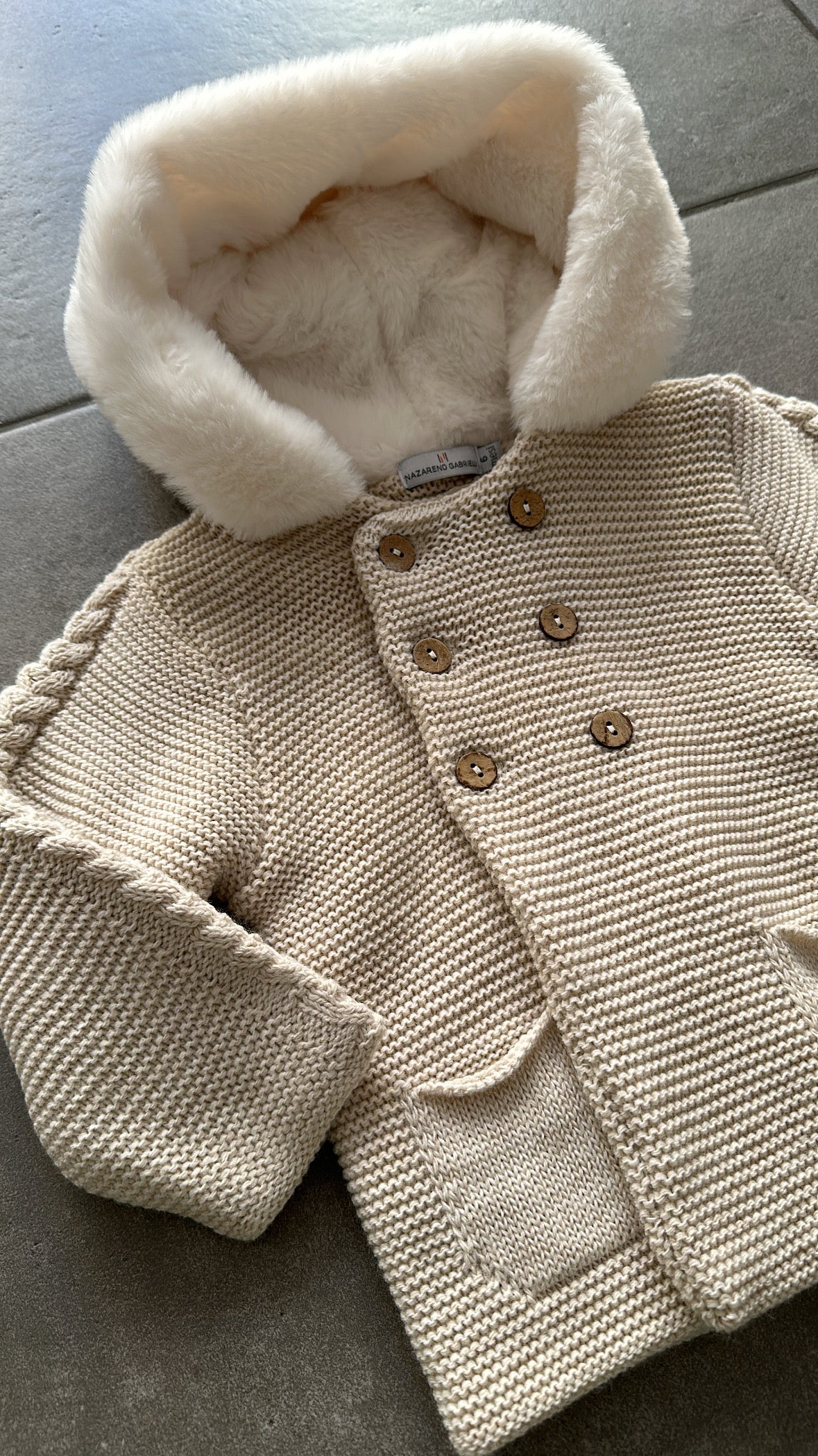 Cappottino DOPPIOPETTO 3-12M - BEIGE