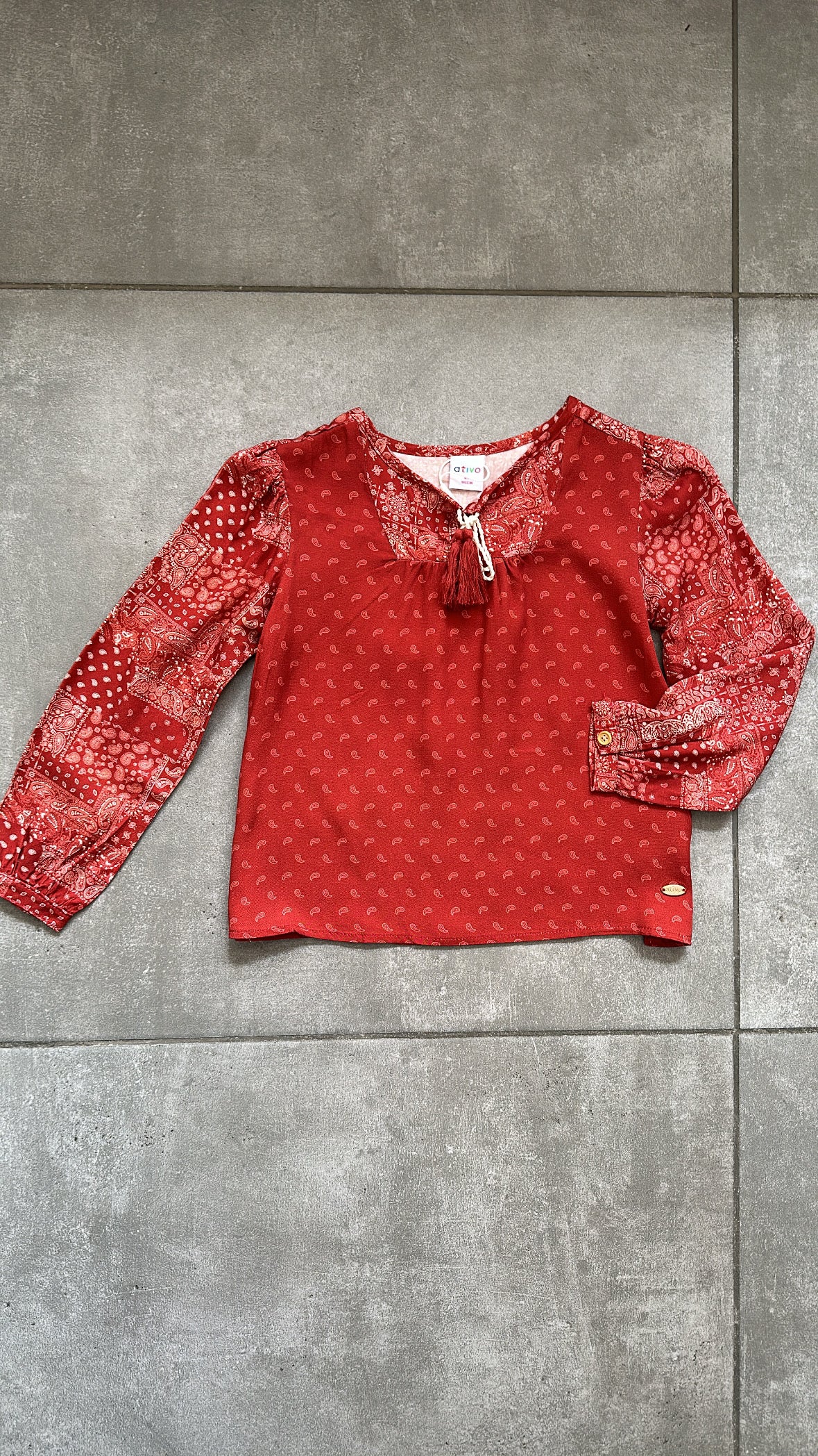 Camicia VOLANT 4-12A - RUGGINE