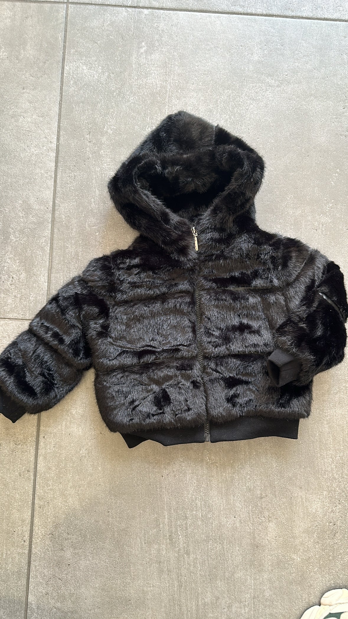 Ecopelliccia BOMBER 4-14A - NERO