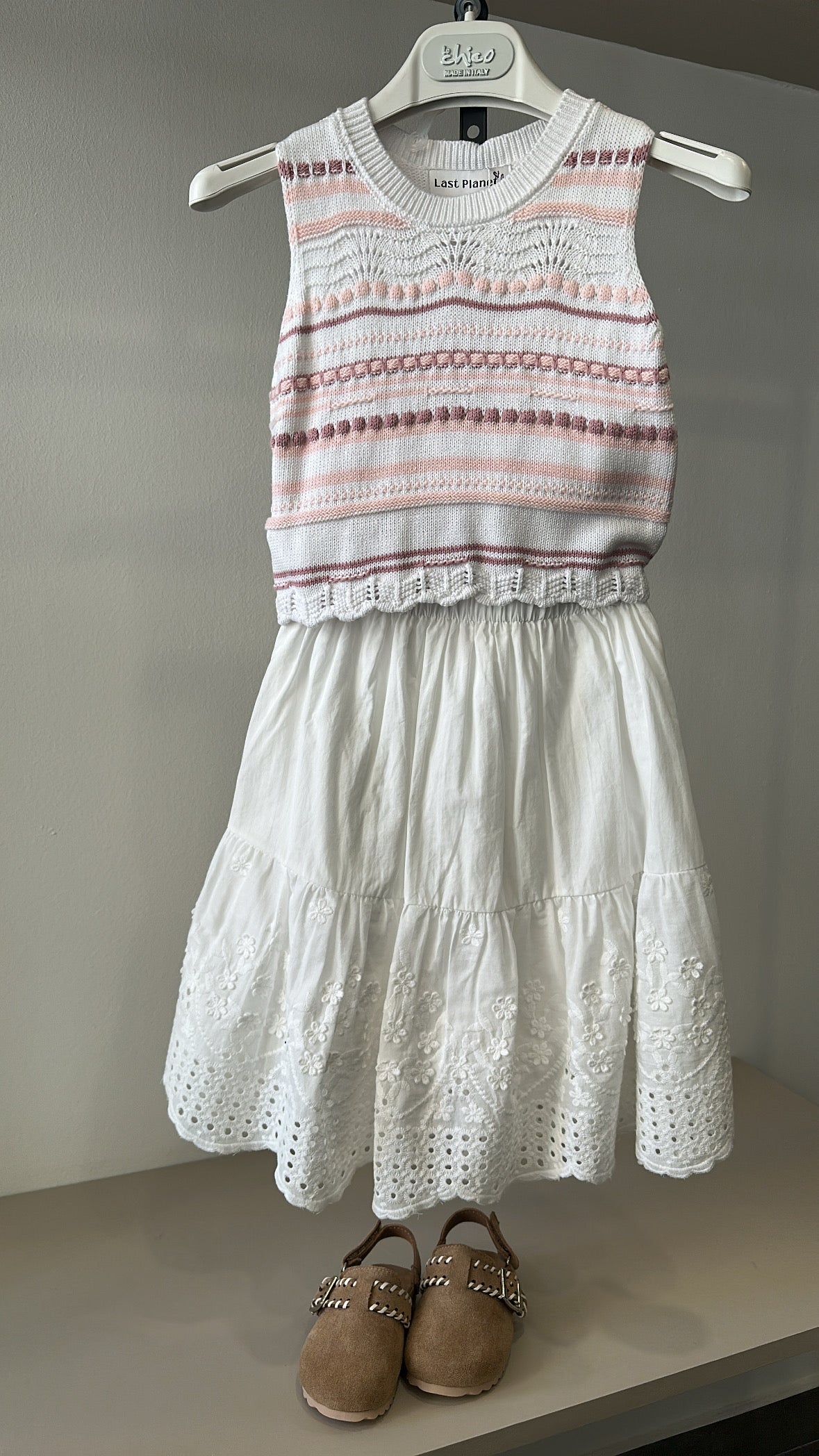 Coordinato IN MAGLIA 3-8A - BIANCO