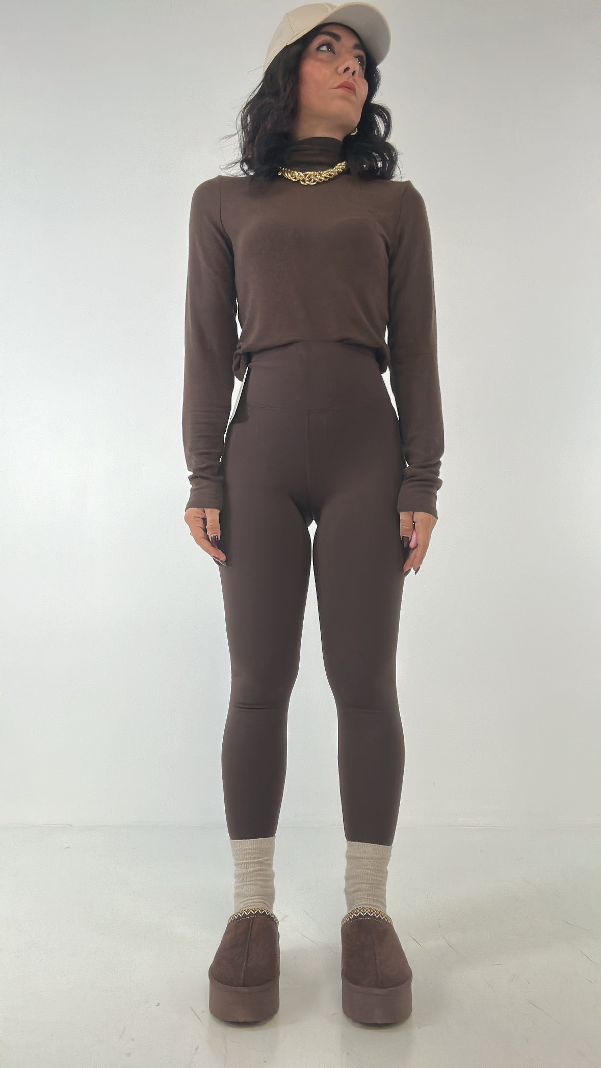 Leggins MODELLANTE - MARRONE SCURO