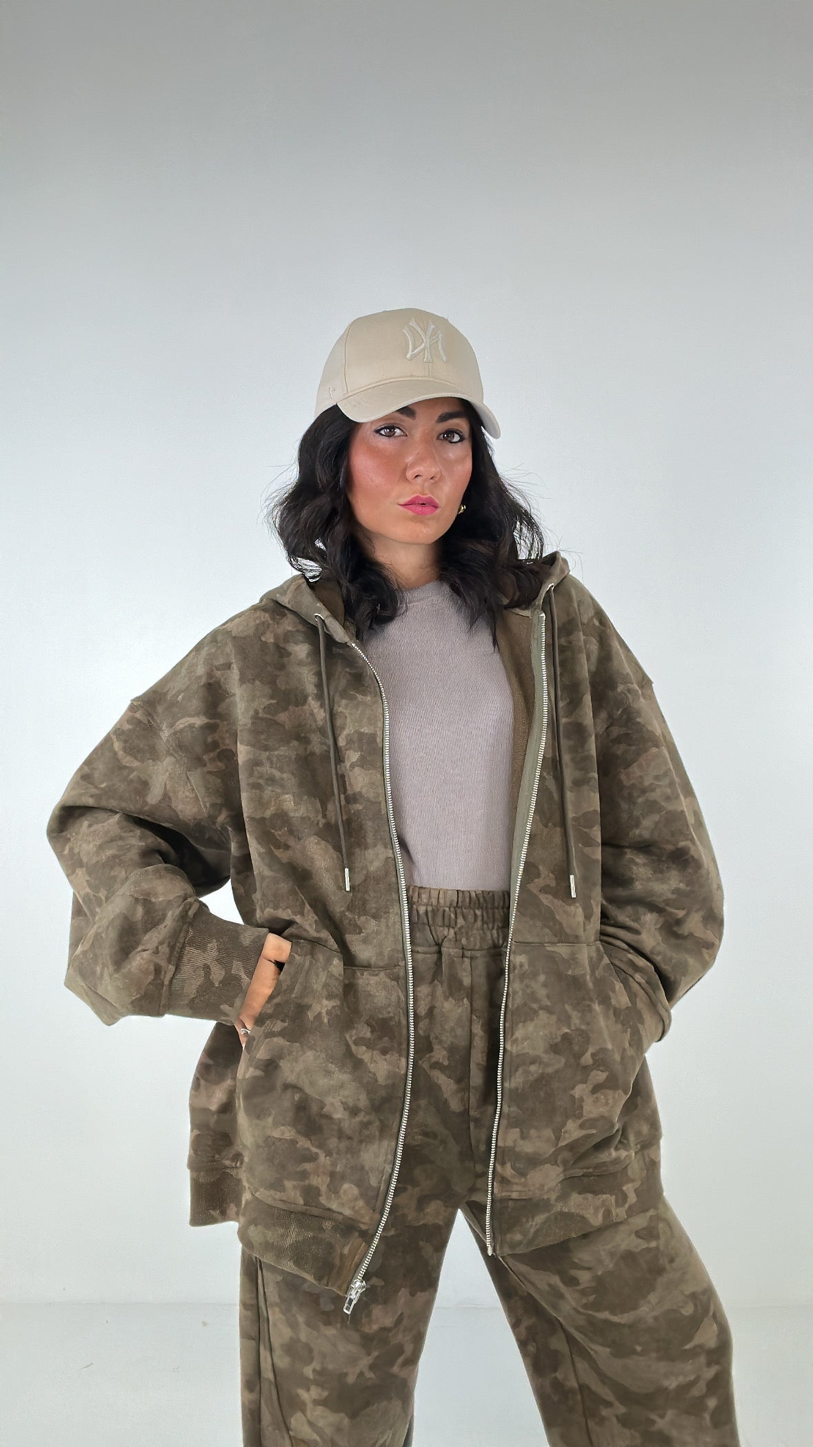 Felpa LUMINA MILITARY - VERDE MILITARE