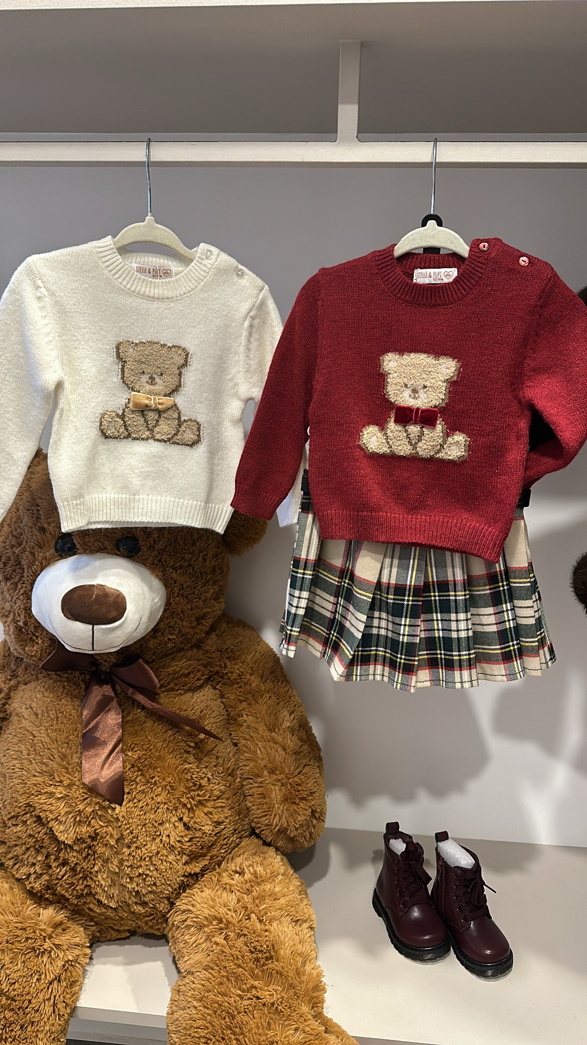 Maglioncino ORSETTO 12-36M - BORDEAUX