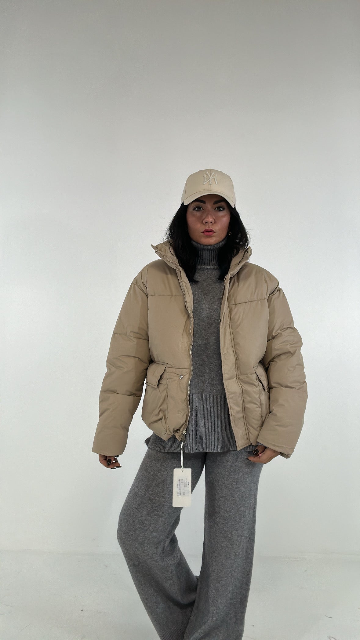 Bomber PIUMINO - BEIGE