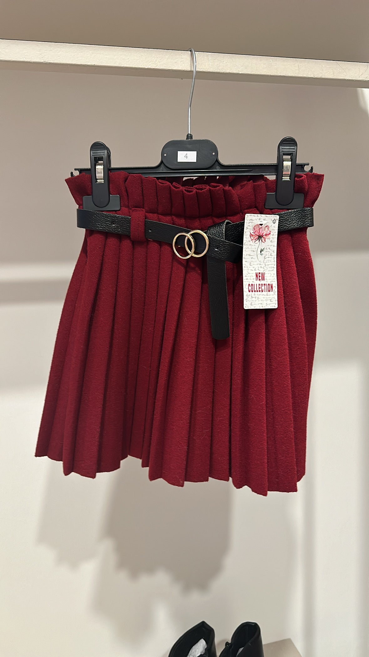 Gonna IN PANNO PLISSE' 4-14A - BORDEAUX