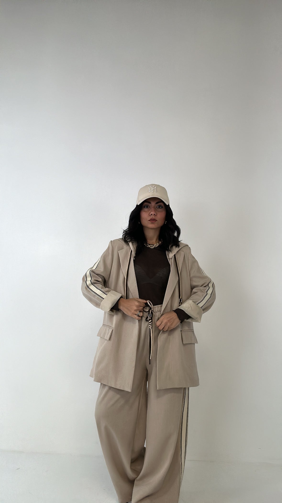 Tailleur STRIPES - BEIGE