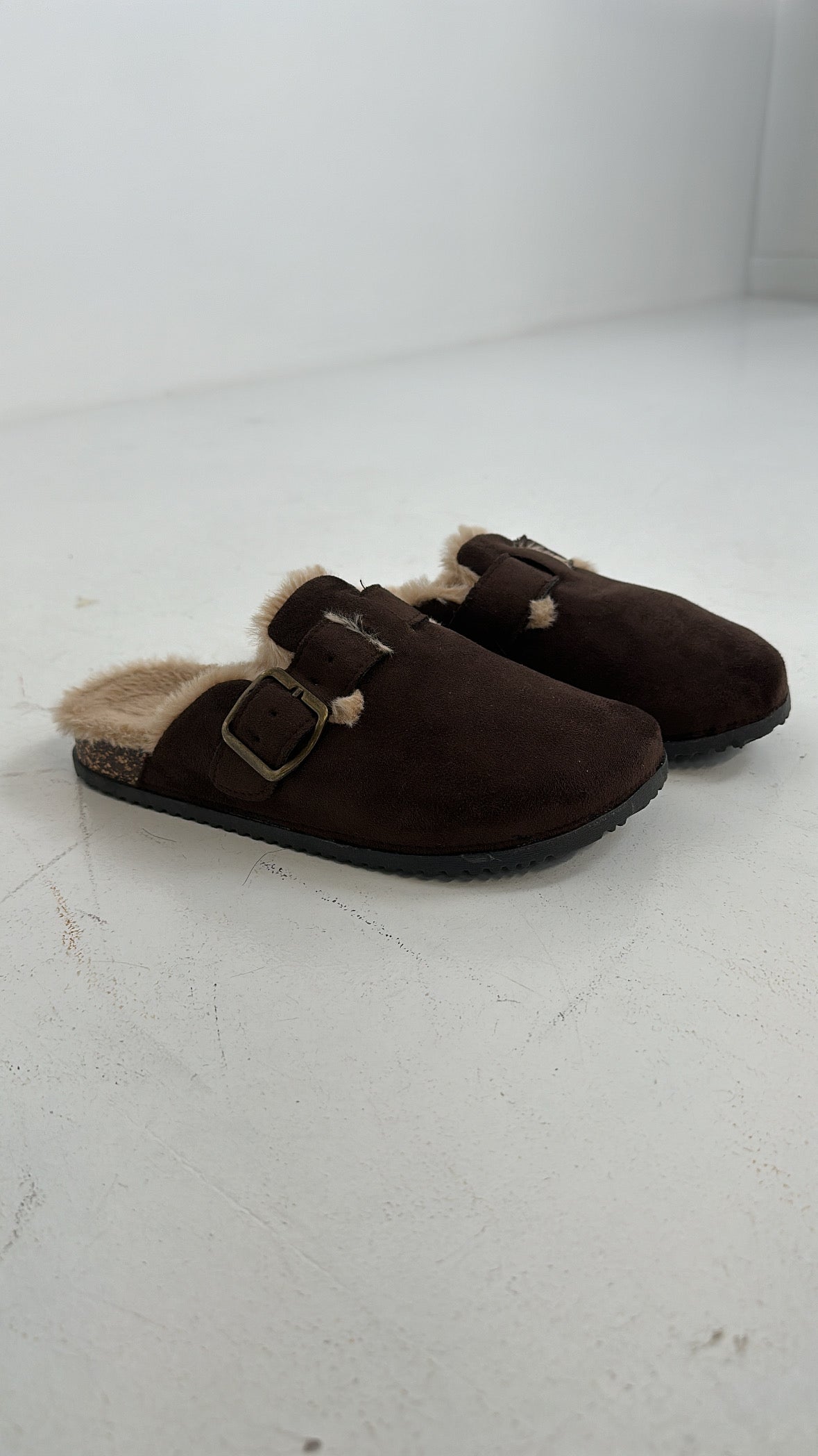 Sabot CON PELLICCIA - MARRONE