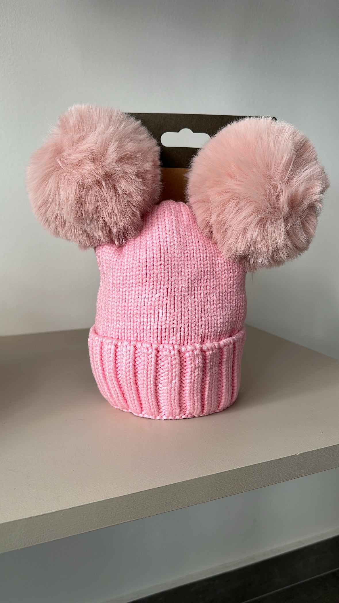 Cappellino DOPPIO PON PON - ROSA
