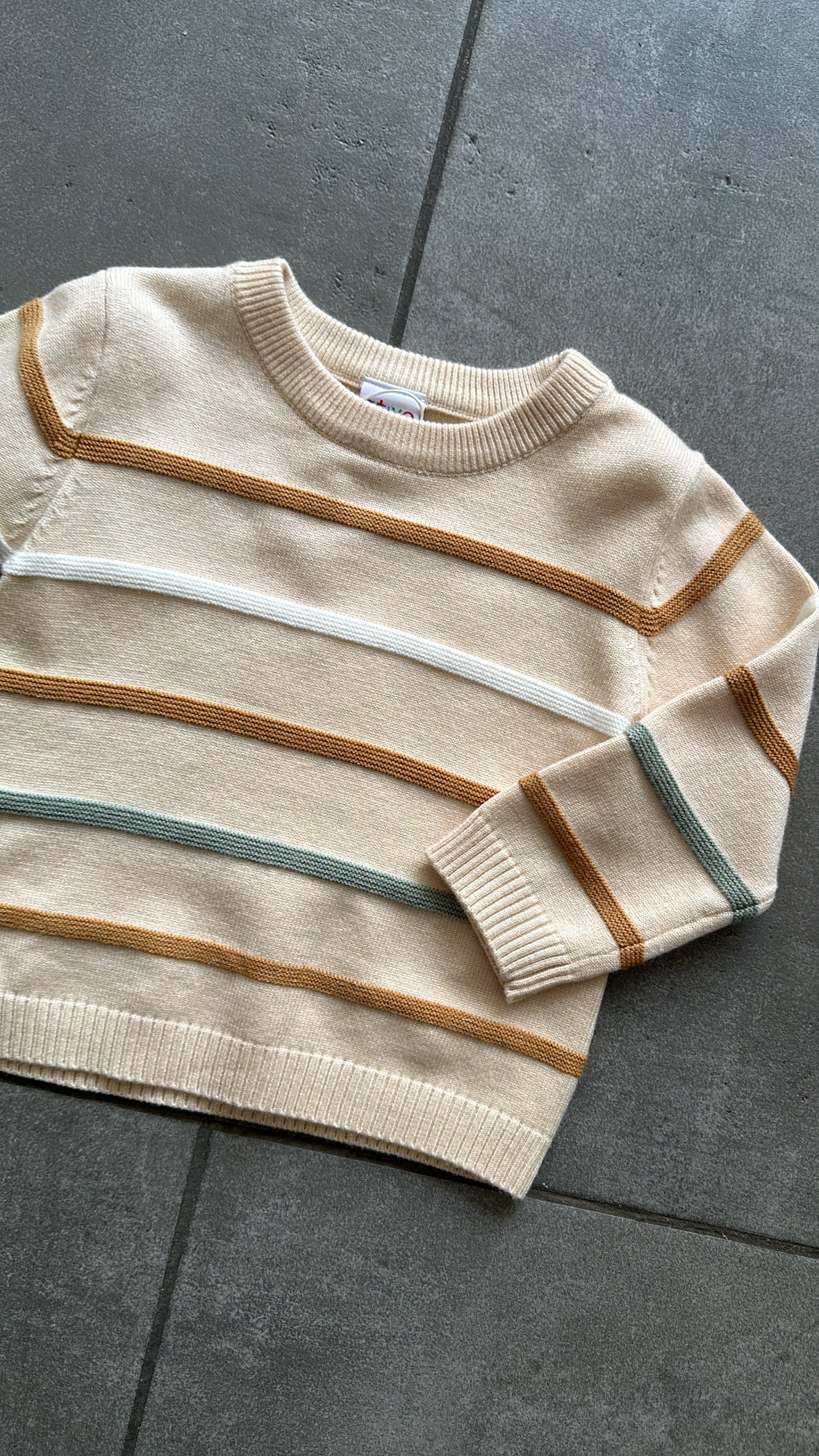Maglioncino RIGHE 6-36M - BEIGE