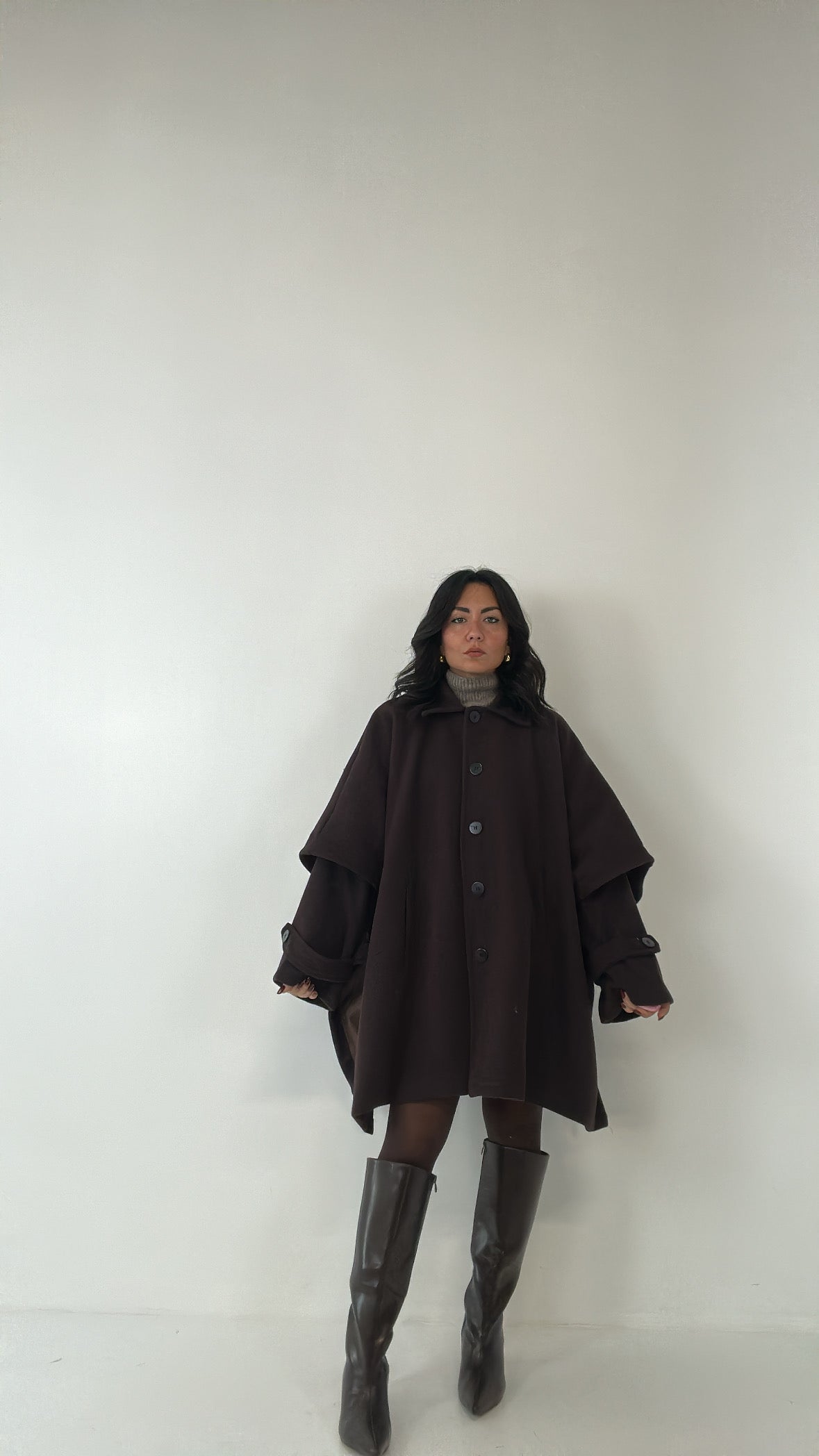 Cappotto MANTELLA - MARRONE