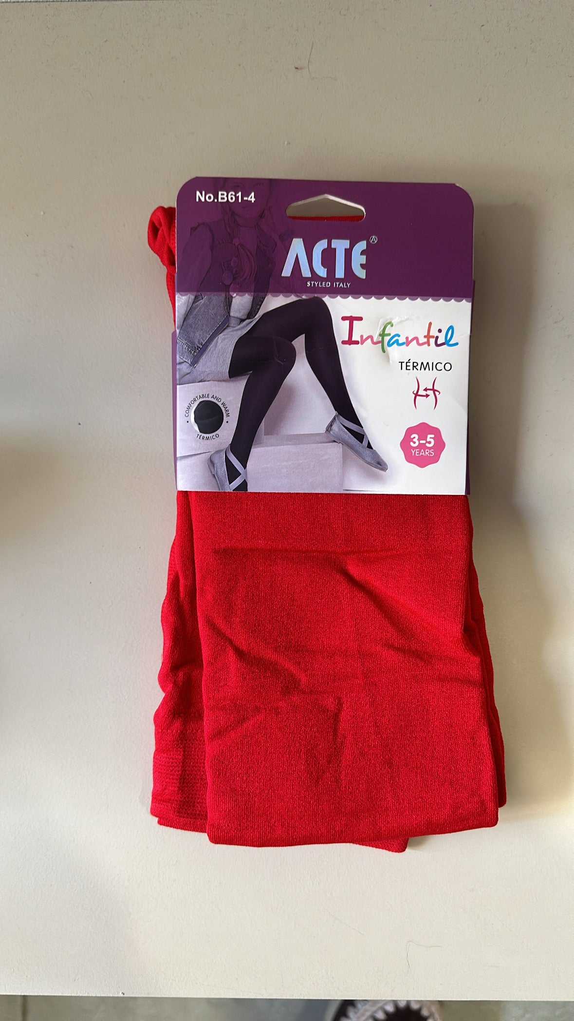 Calzamaglia TERMICA 3-11A - ROSSO