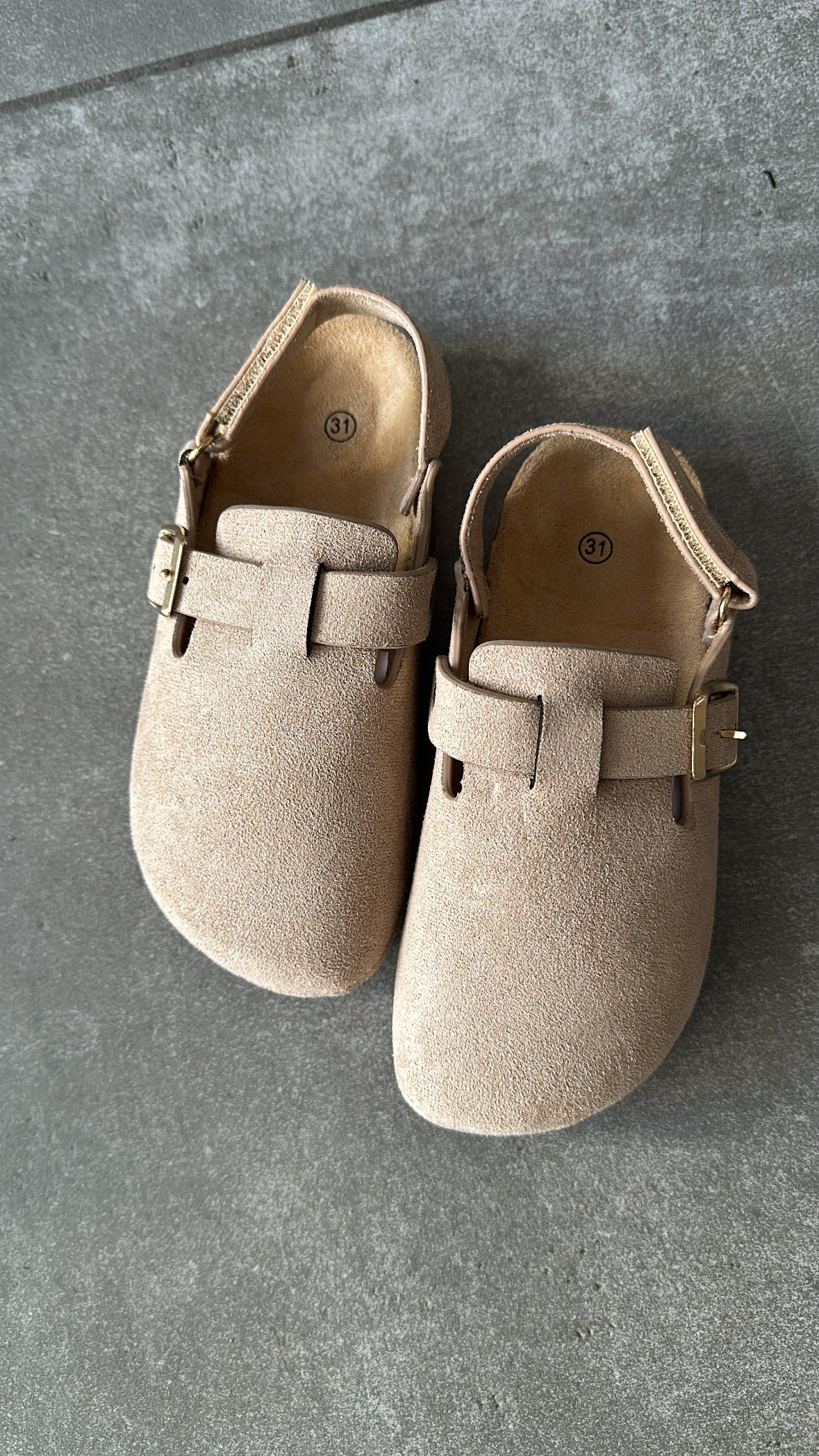 Ciabatta IN CAMOSCIO - BEIGE