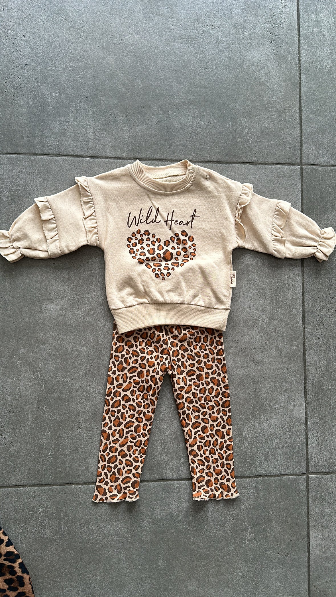 Completo CUORE MACULATO 6-24M - BEIGE