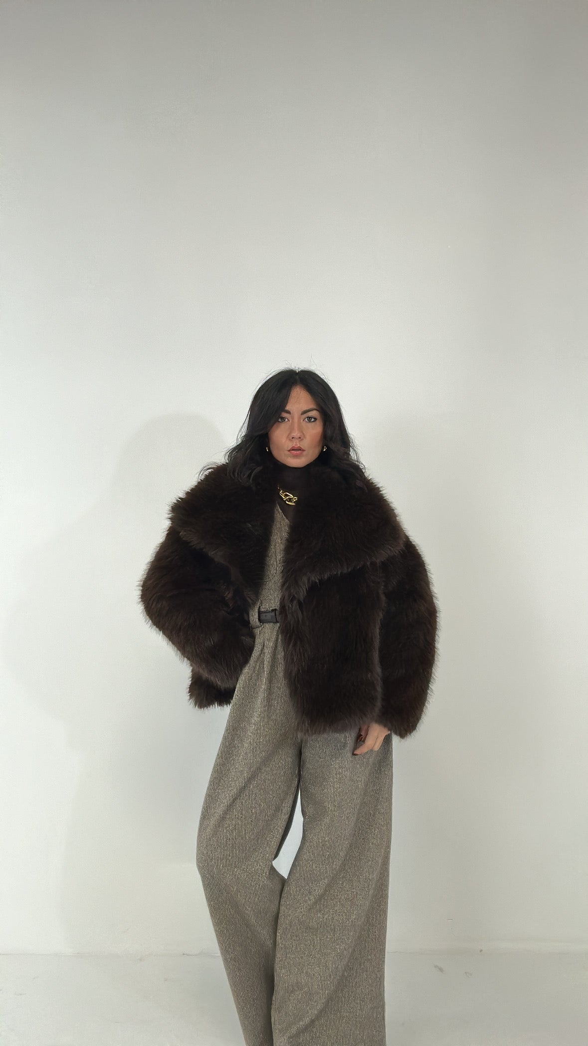 Ecopelliccia TRAND - MARRONE