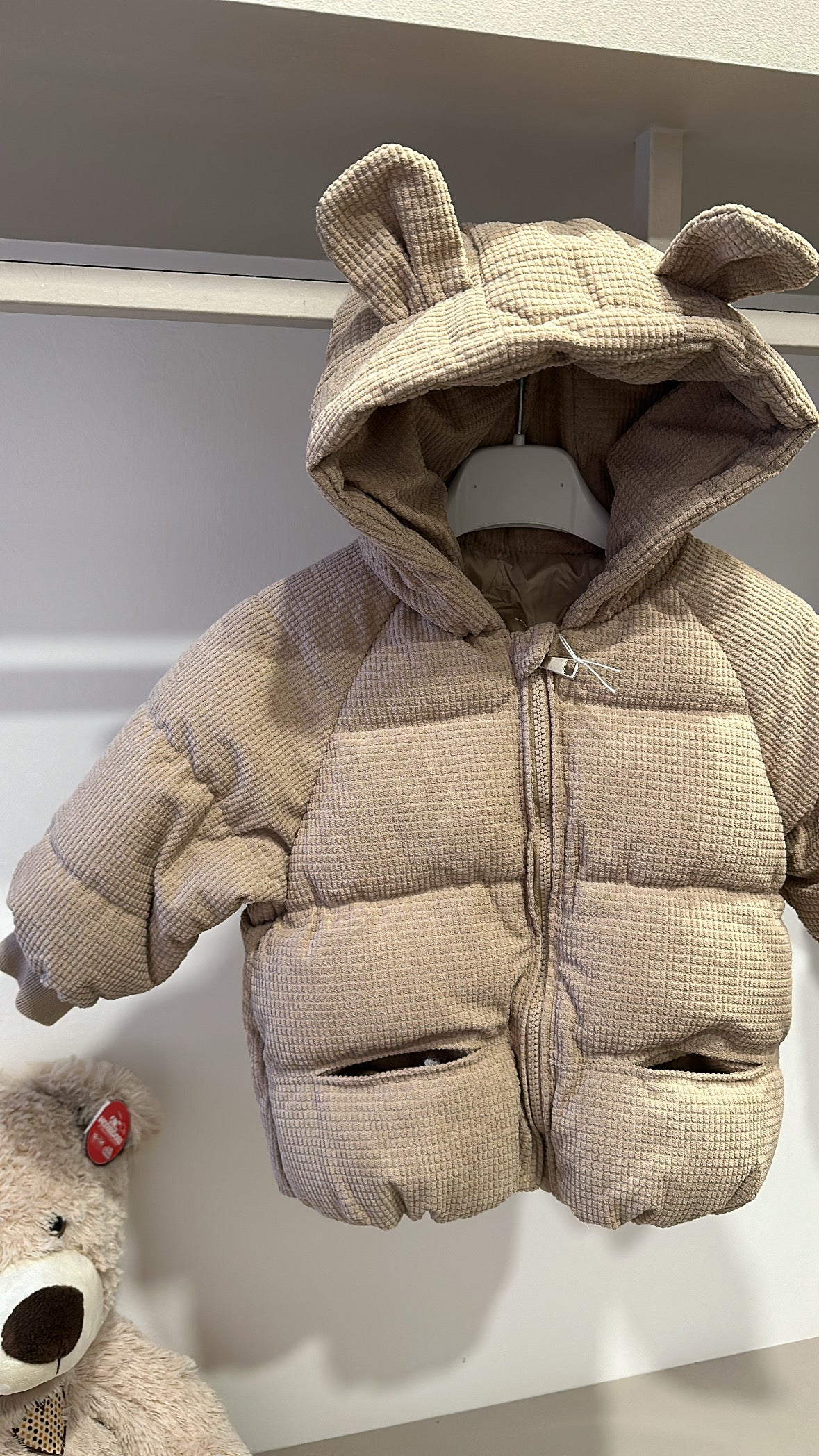 Giubbotto IN VELLUTO - BEIGE