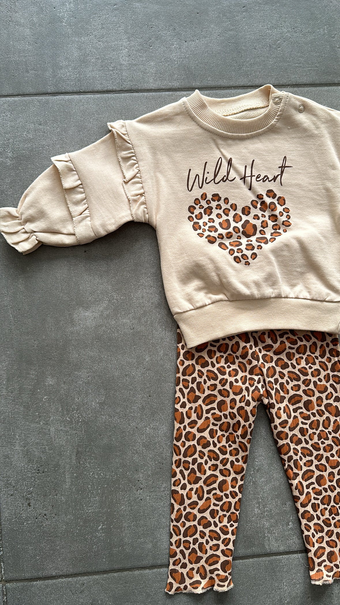 Completo CUORE MACULATO 6-24M - BEIGE