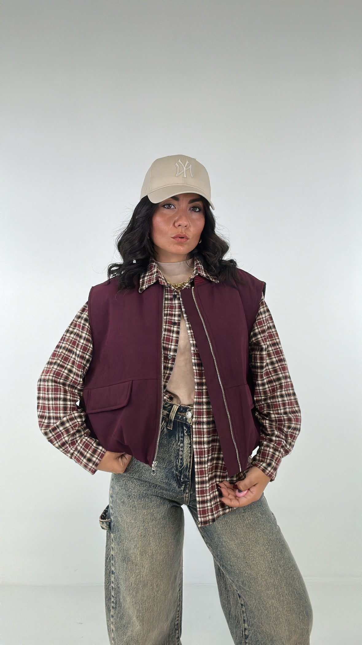 Gilet BOMBER LUMINA - BORDEAUX
