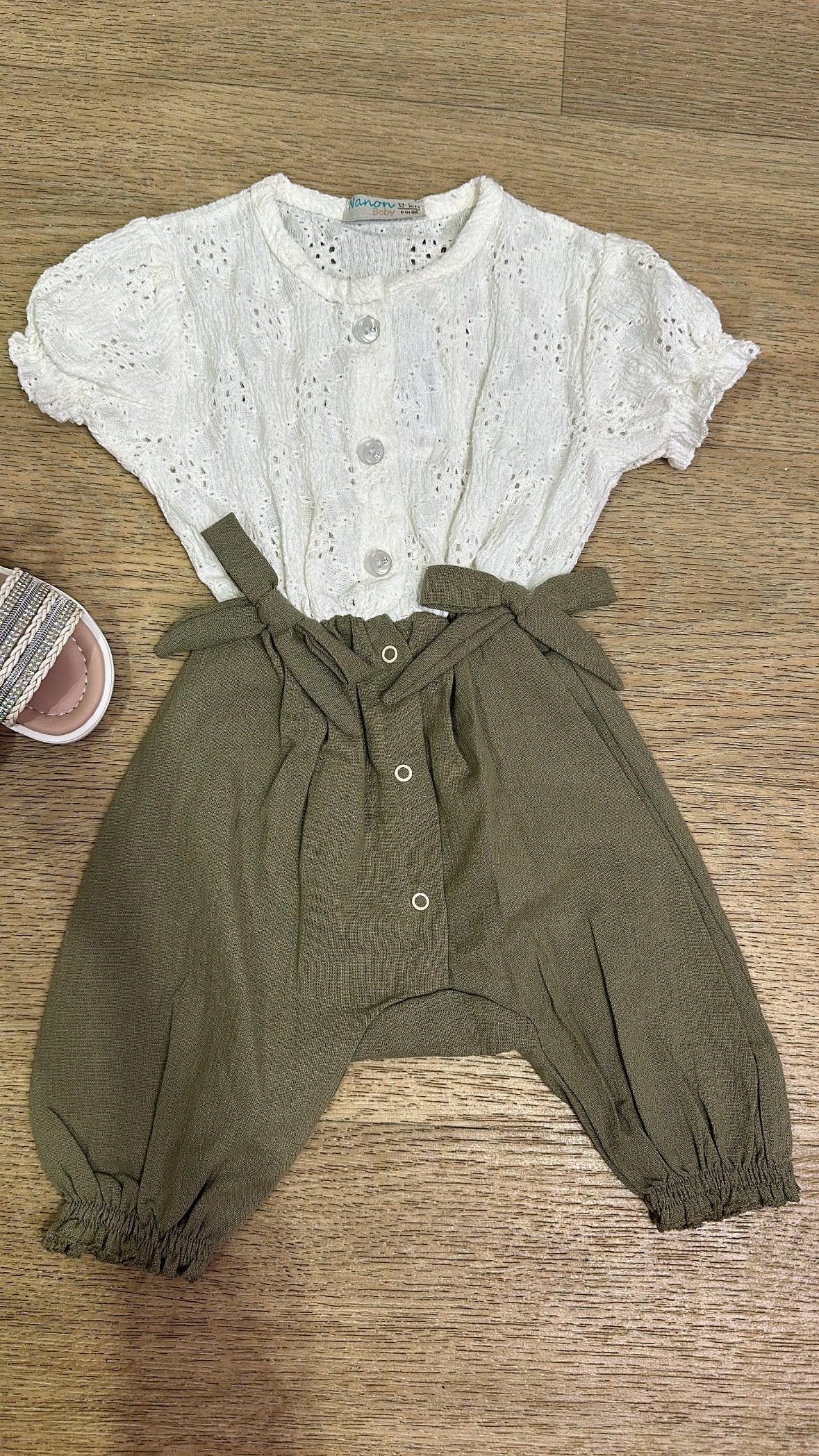 Tutina NANON 3-24M - VERDE MILITARE