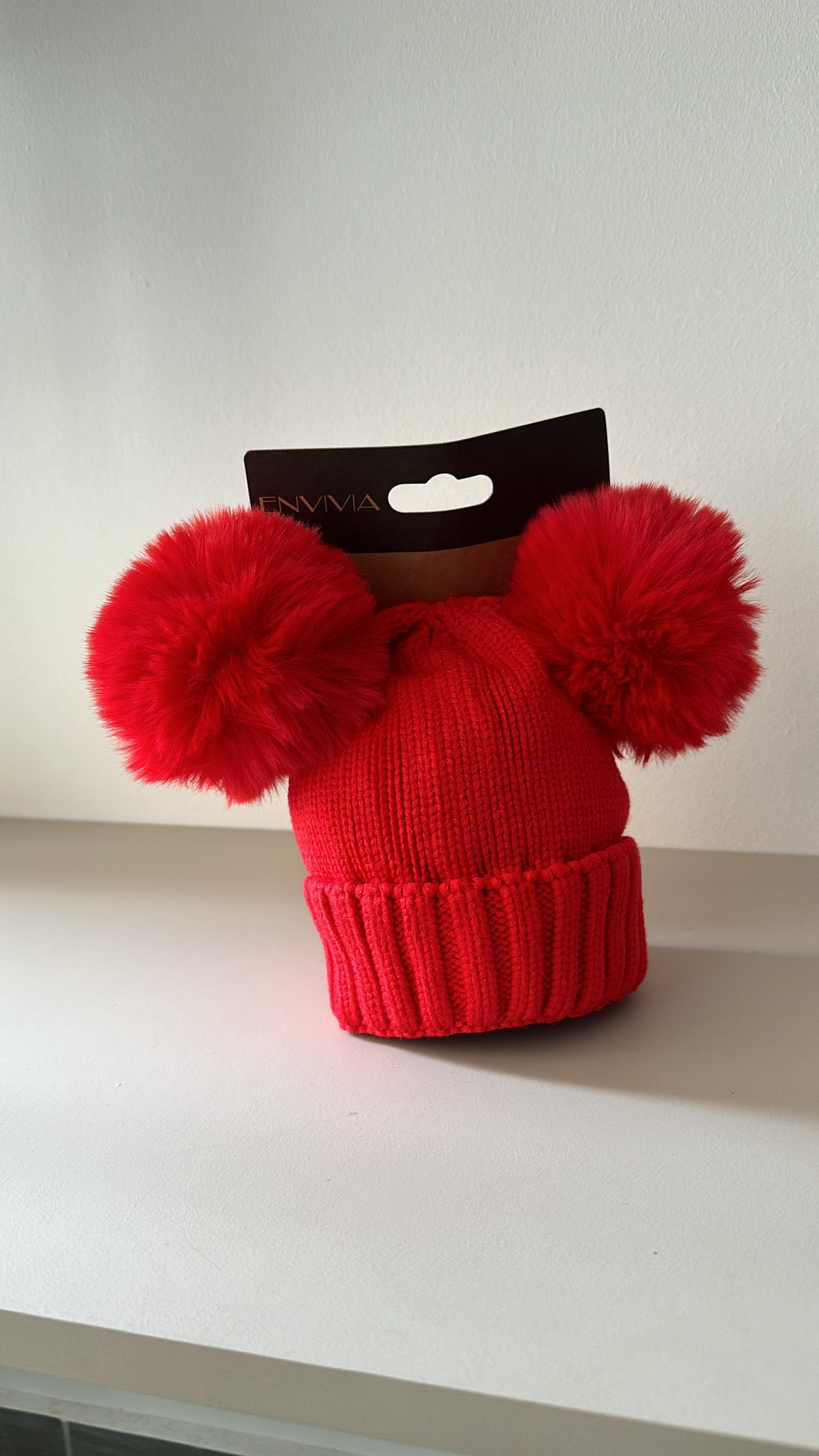 Cappellino DOPPIO PON PON - ROSSO