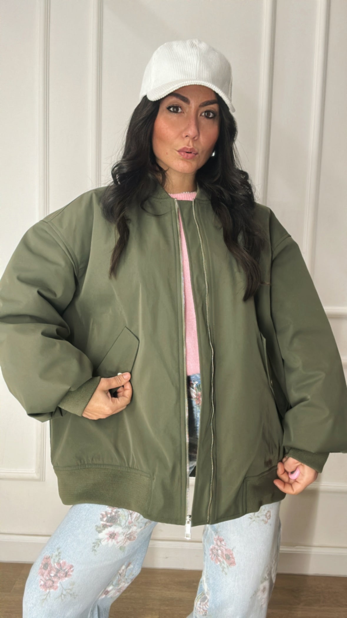 Bomber LUMINA SPRING - VERDE MILITARE