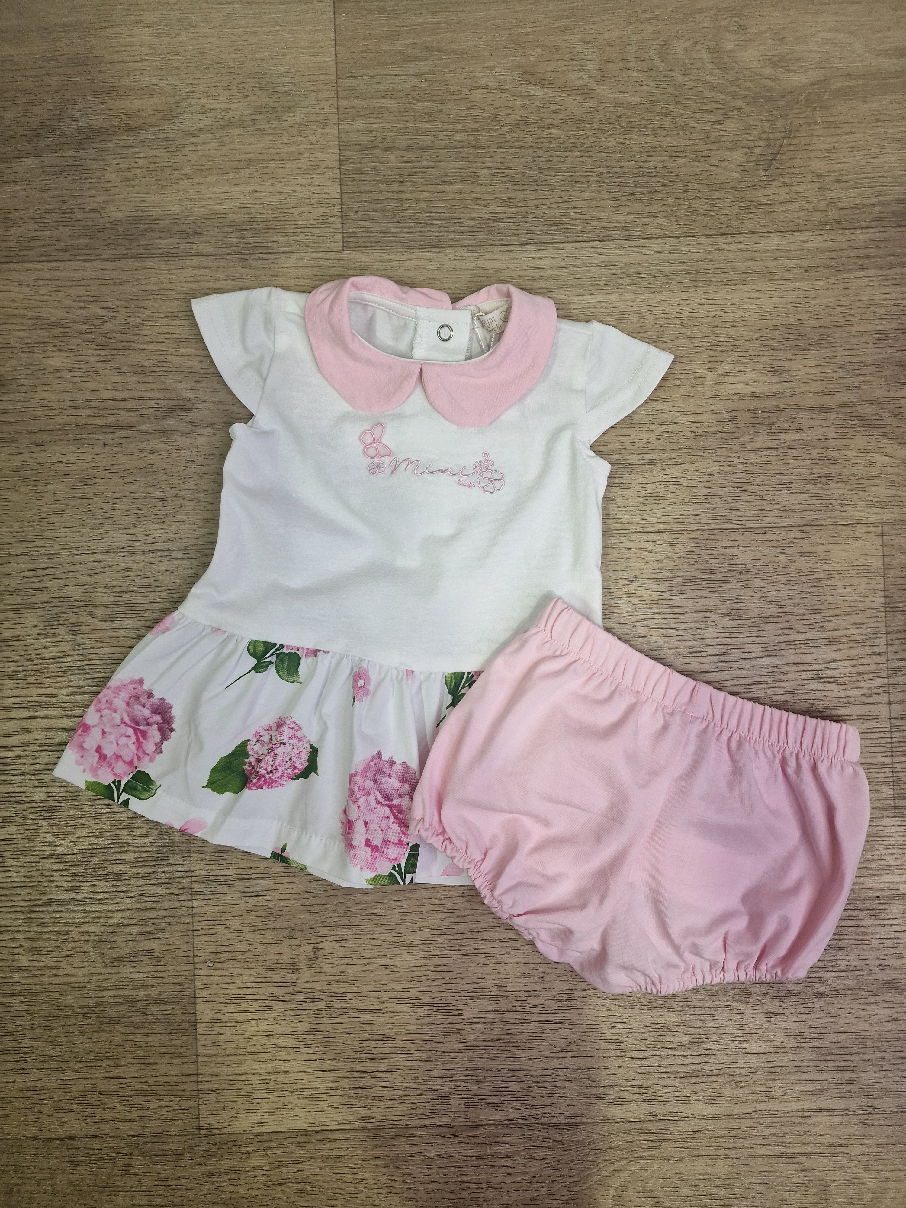 Pagliaccetto FIORELLINI 3-18M - BIANCO