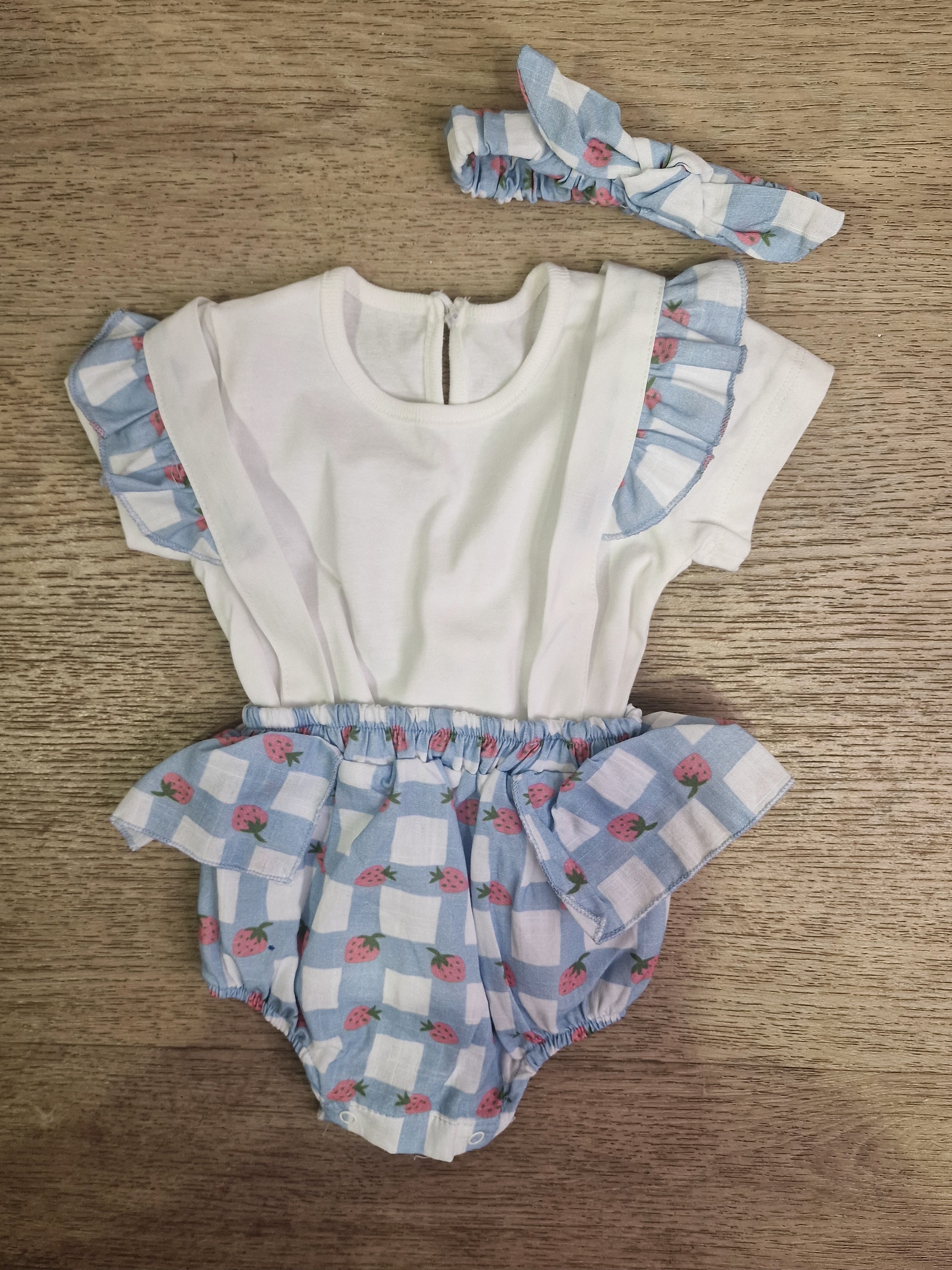 Pagliaccetto FRAGOLINE 3-12M - AZZURRO
