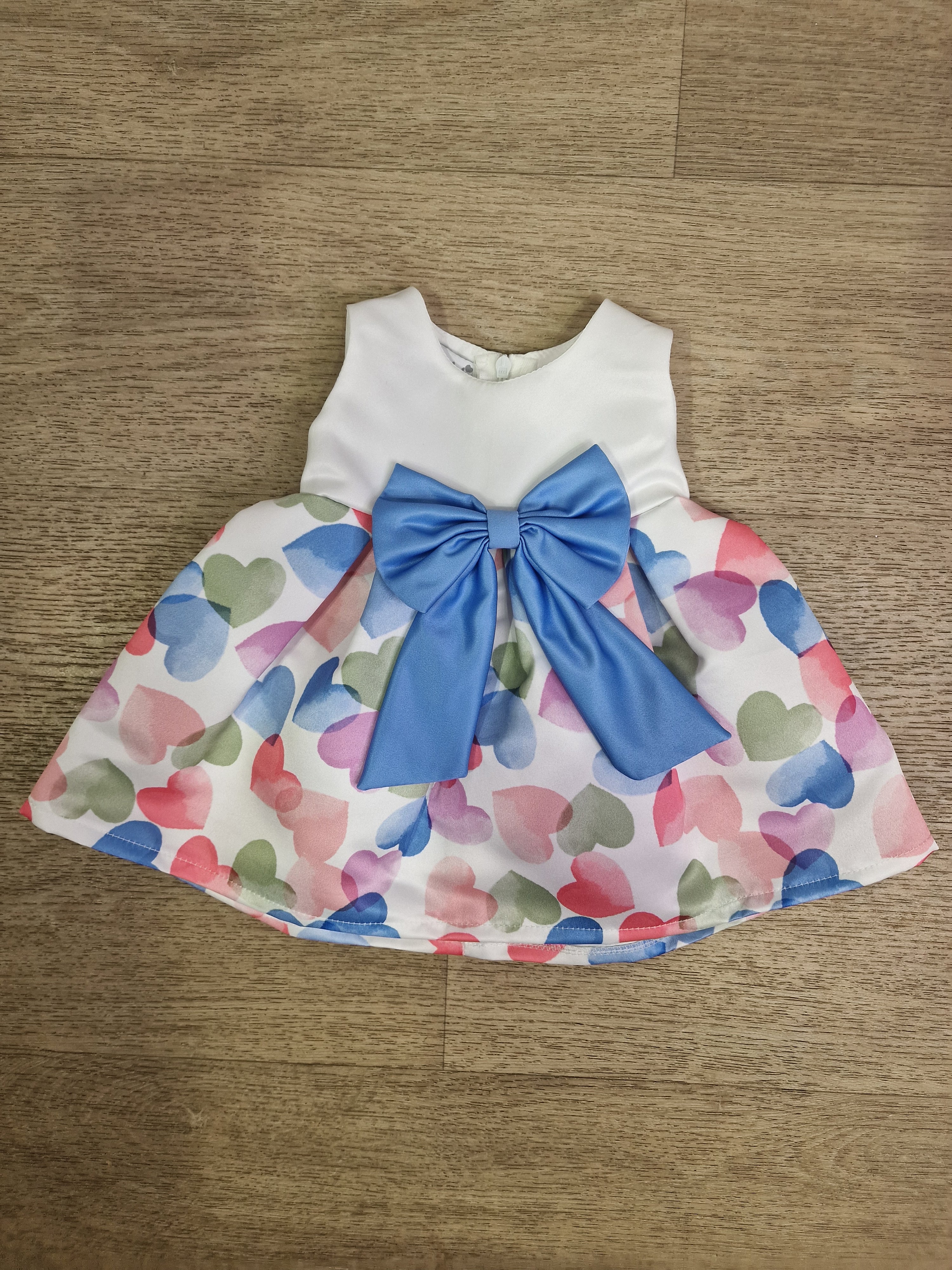 Abitino FIOCCO CON CUORI 3-24M - BIANCO