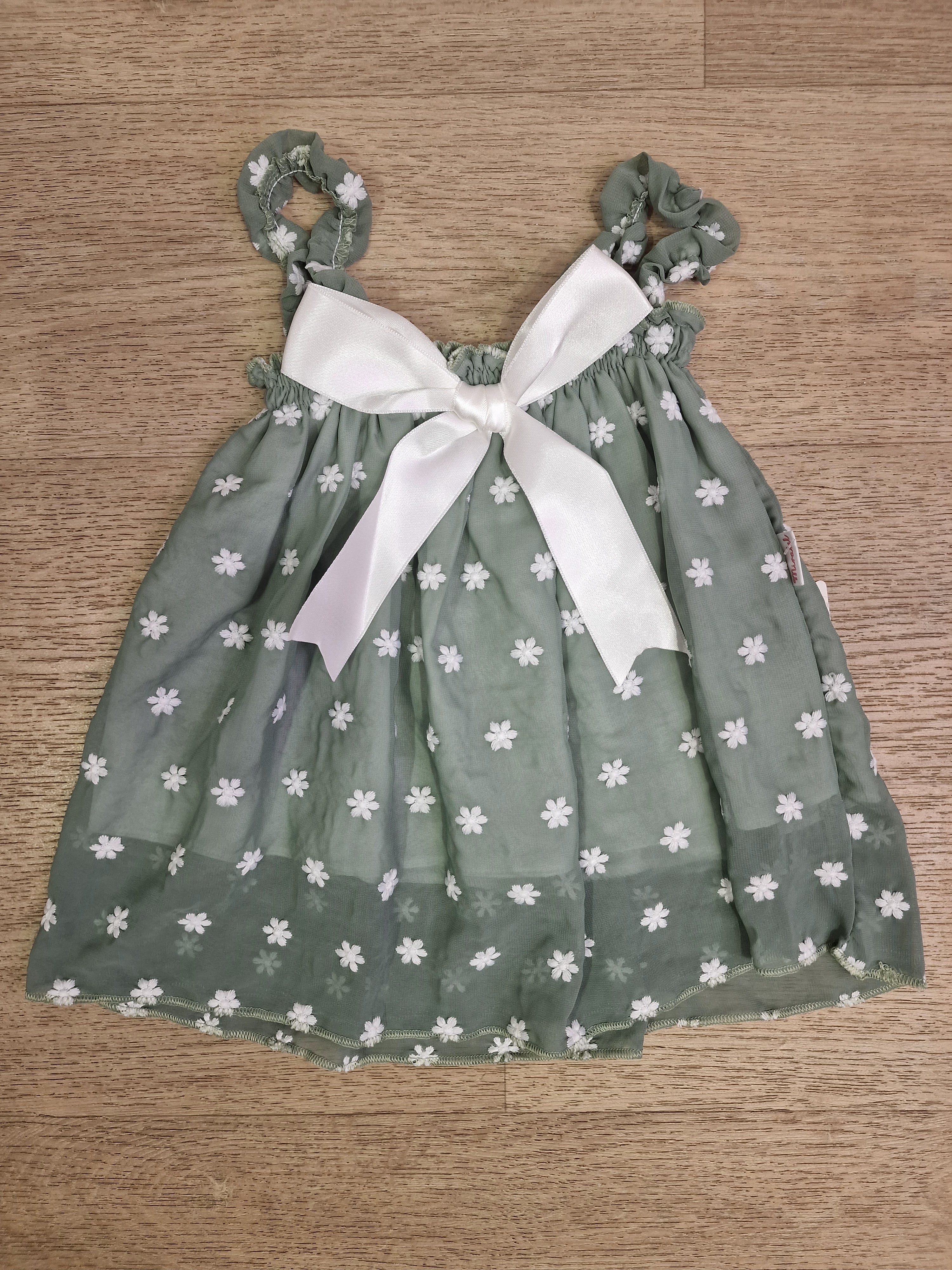 Vestito FIORELLINO 9-24M - VERDE MILITARE