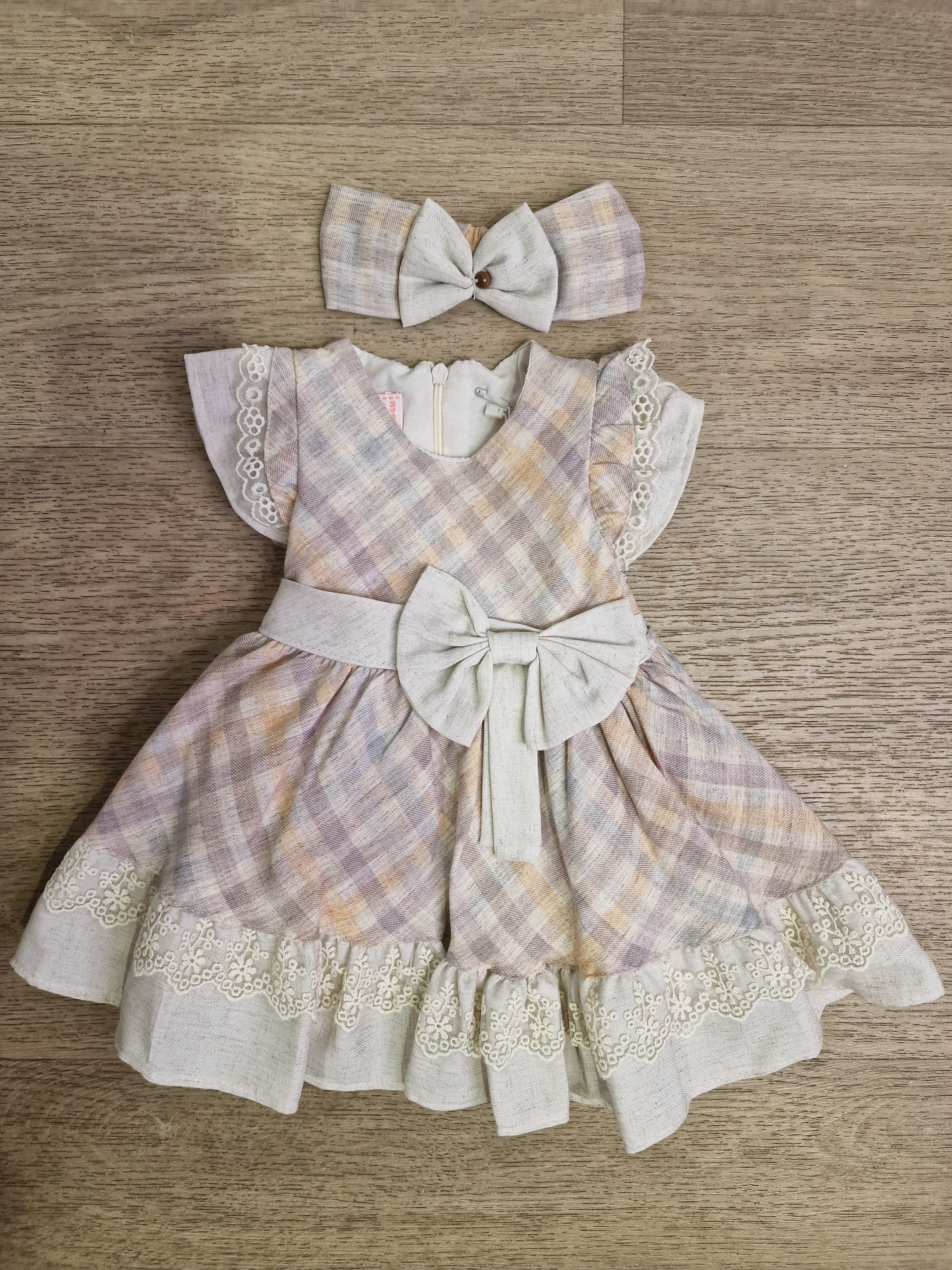 Vestitino CON FACCIA CORDINATA 6-24M - BEIGE