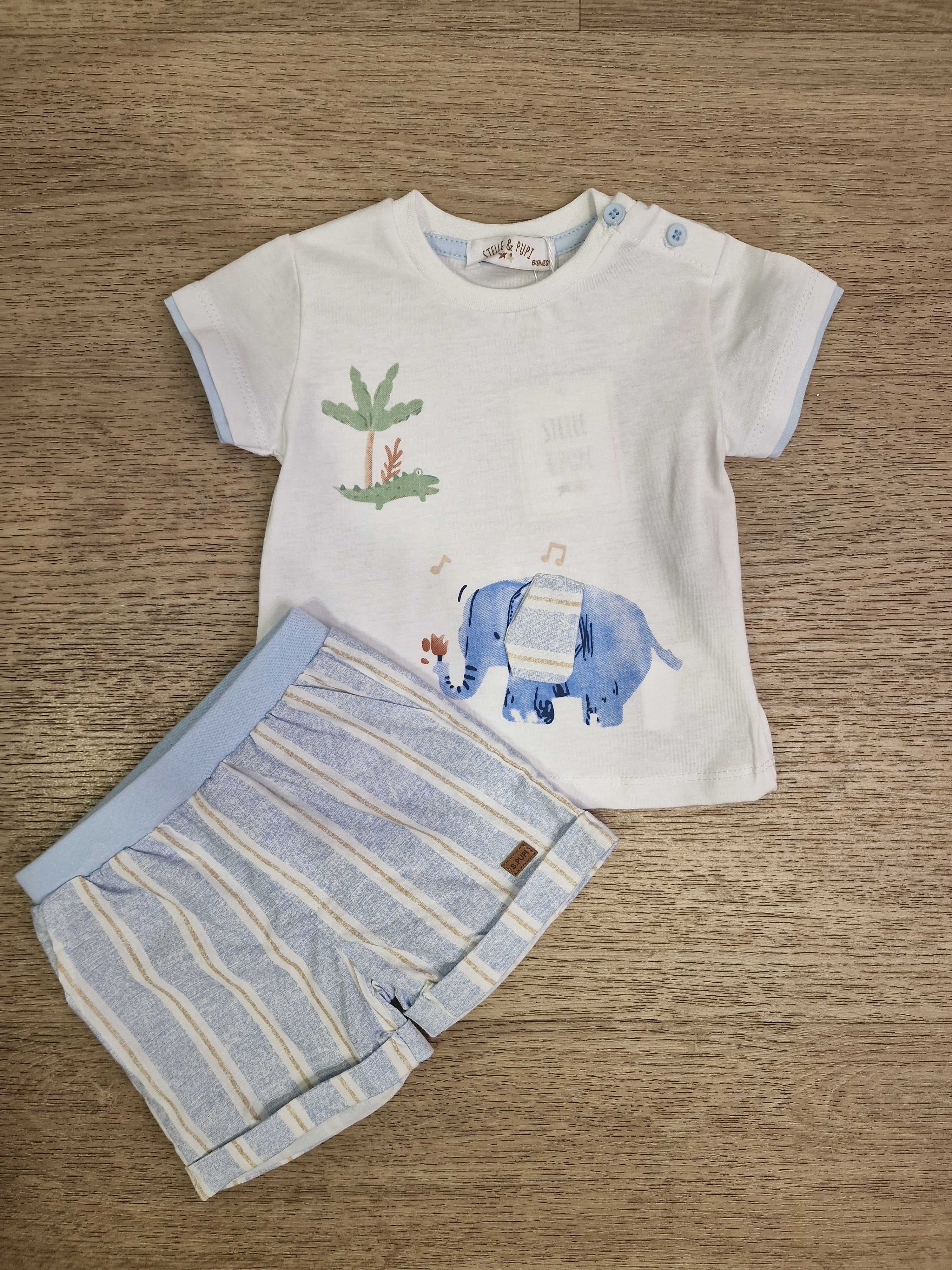 Completo COCCODRILLO 3-18M - BIANCO
