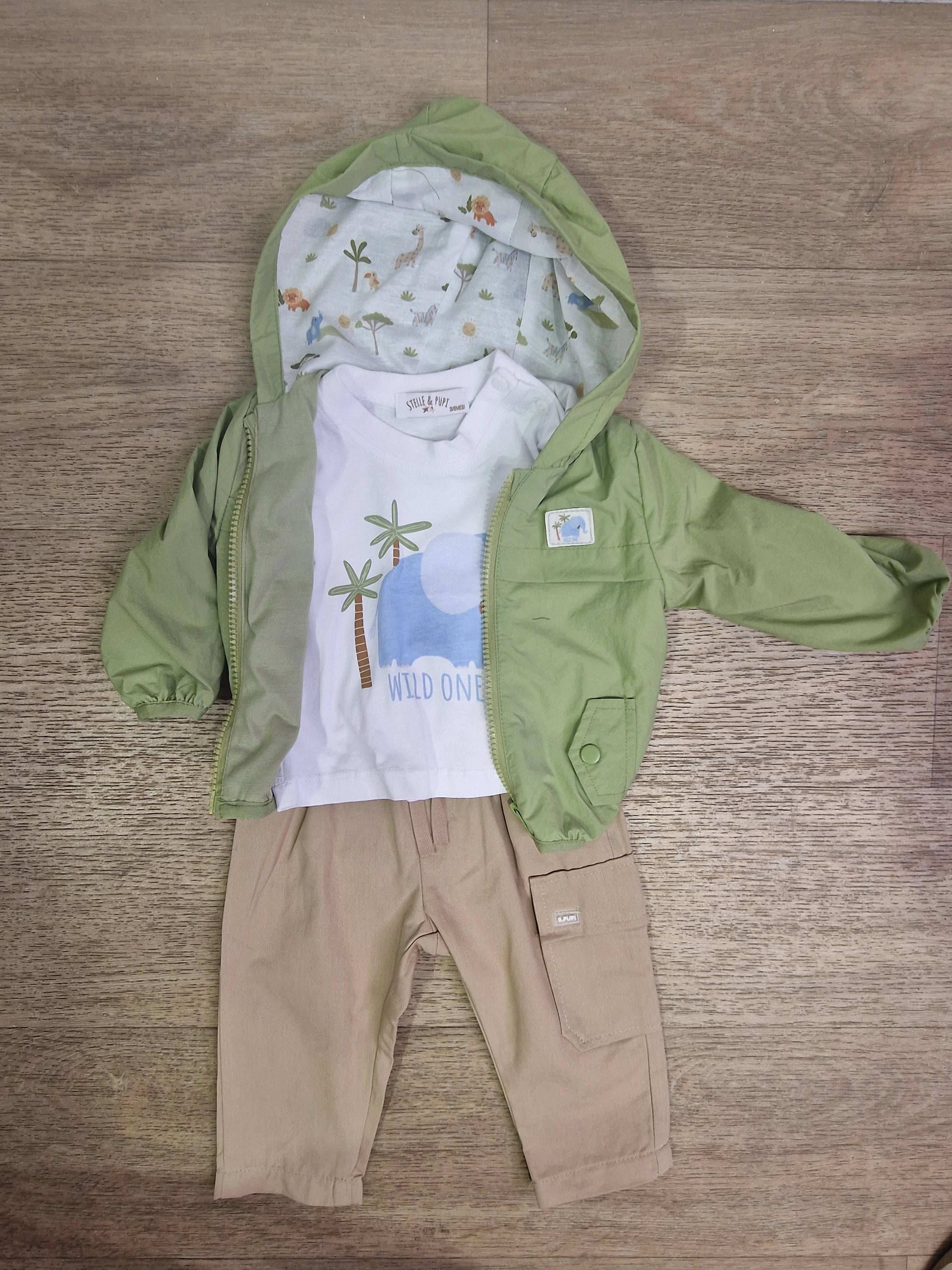 Set ELEFANTE 3-18M - VERDE