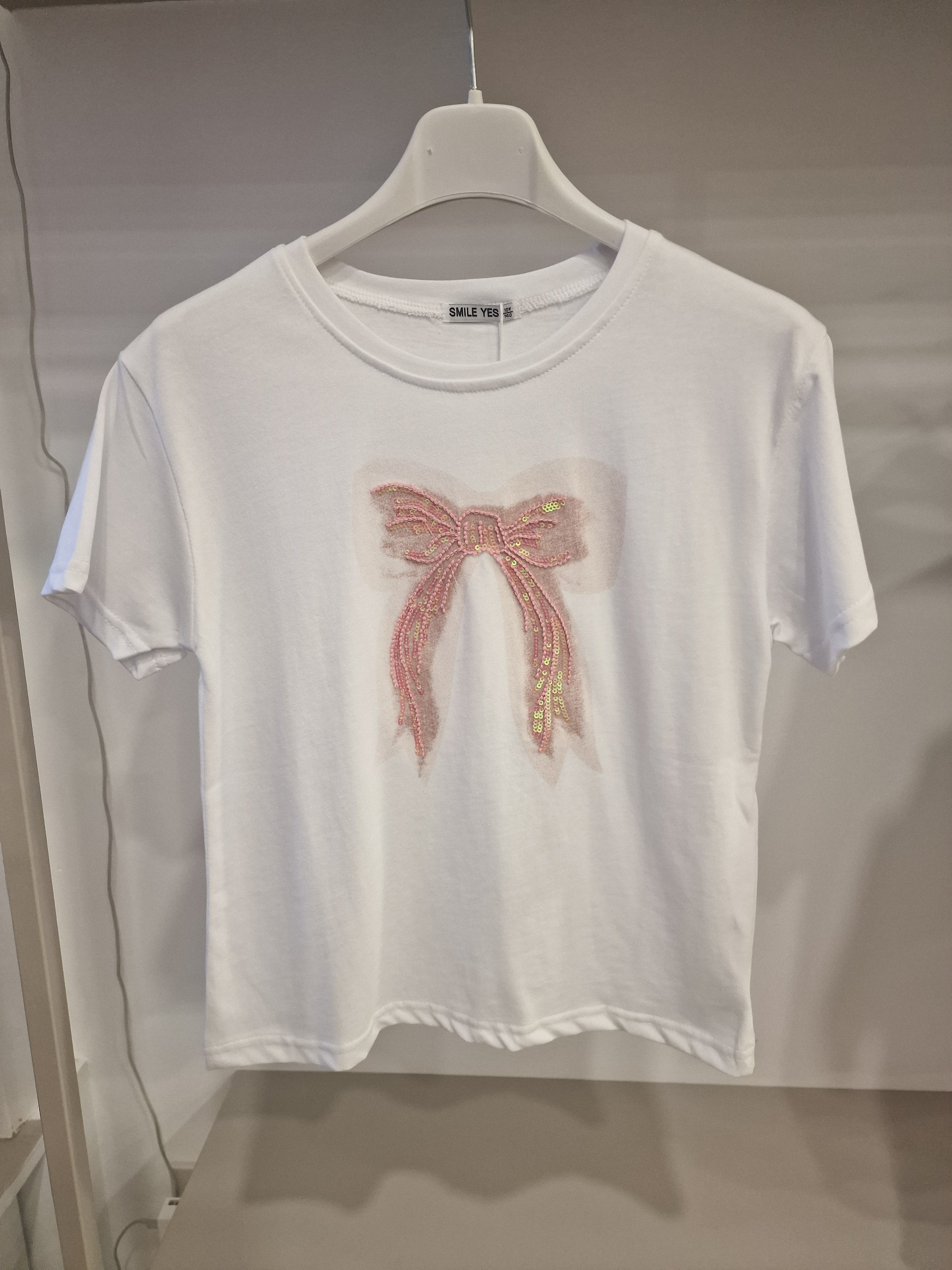 T-shirt FIOCCO 8-16A - BIANCO