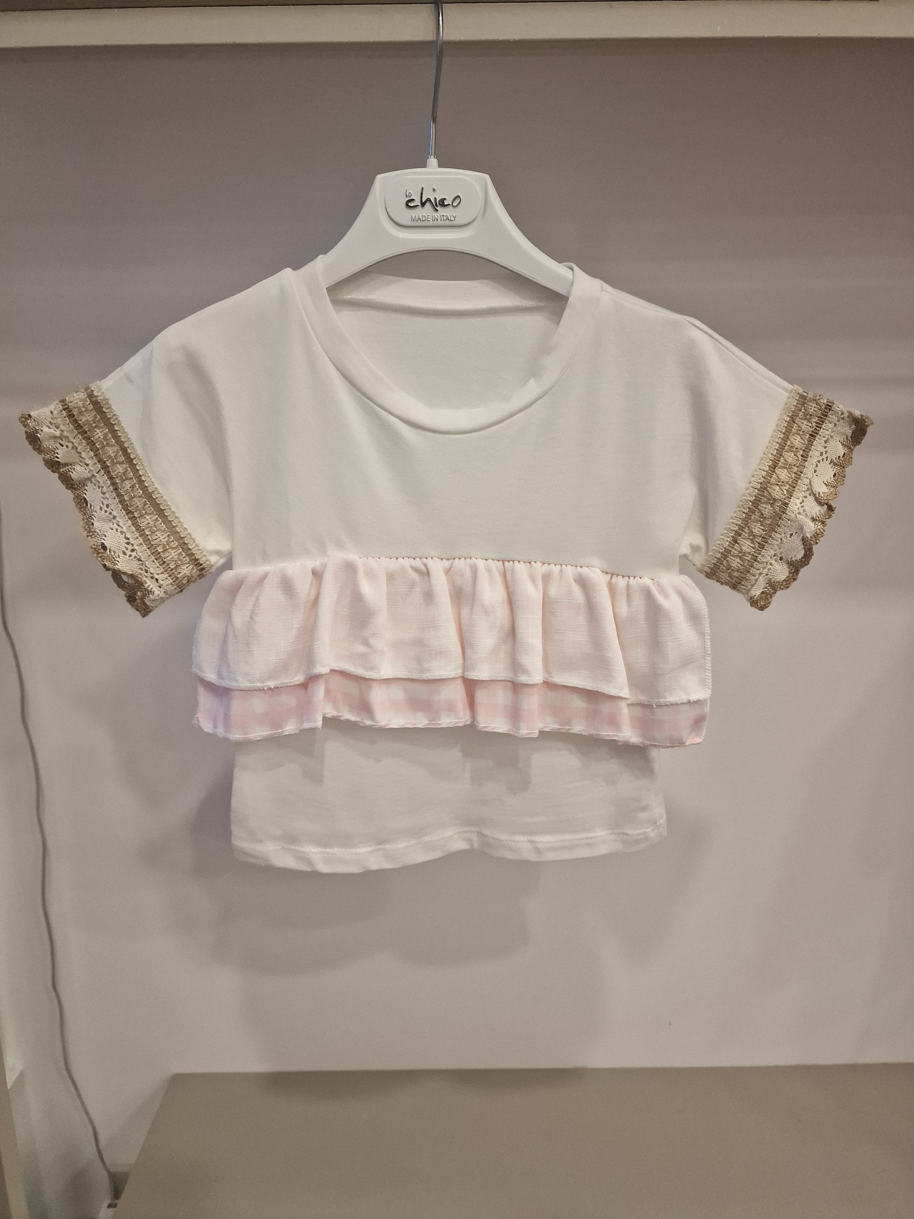 T-shirt INDY 4-14A - BIANCO