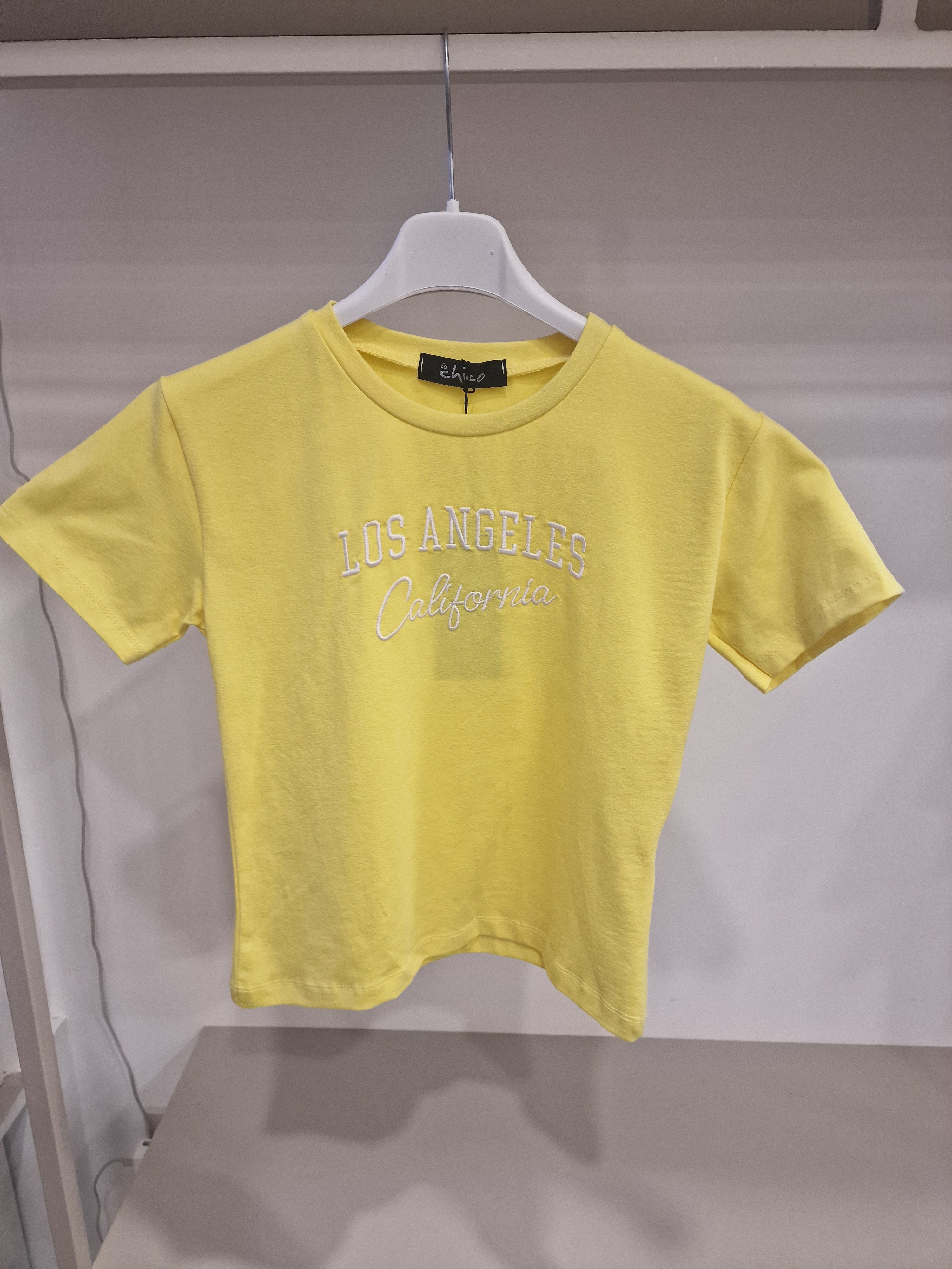 T-shirt LOS ANGELES 4-14A - GIALLO