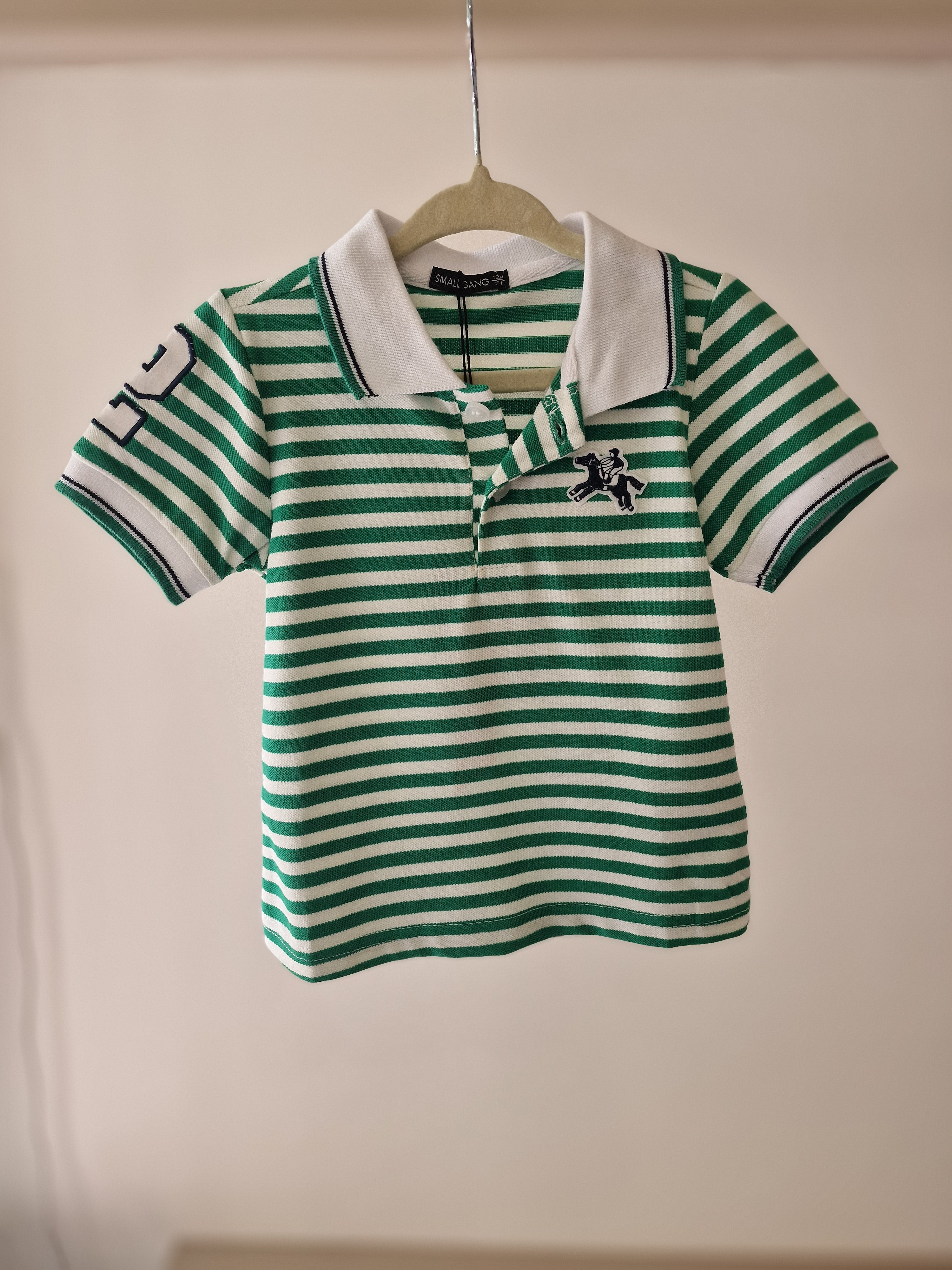 Polo A RIGHE 12-36M - VERDE