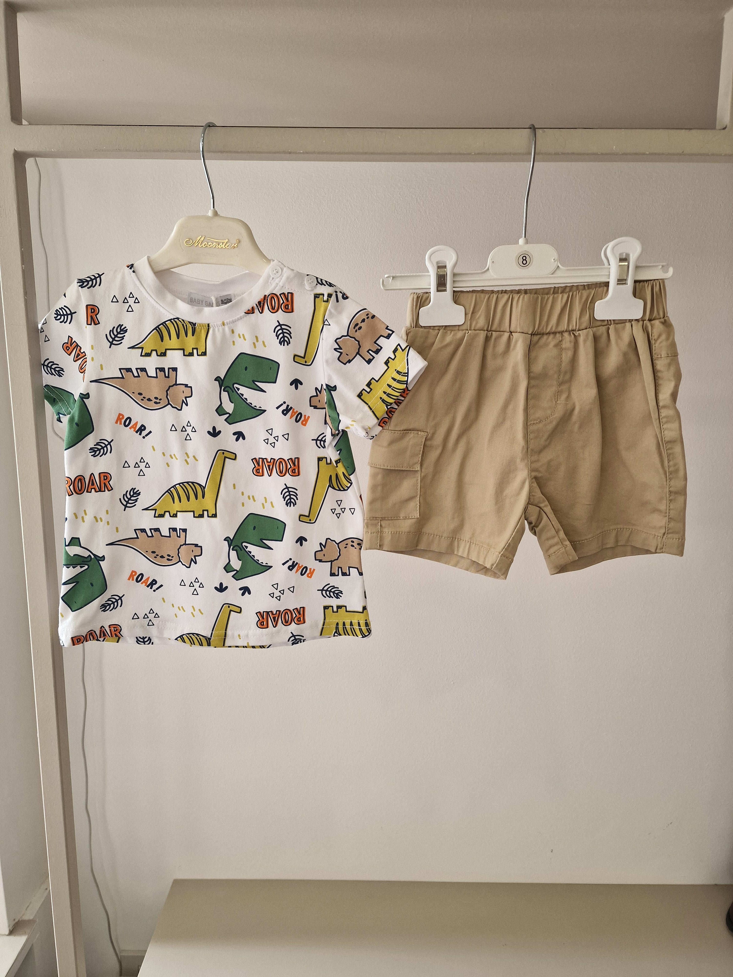 Completo DINOSAURO 3-18M - BEIGE