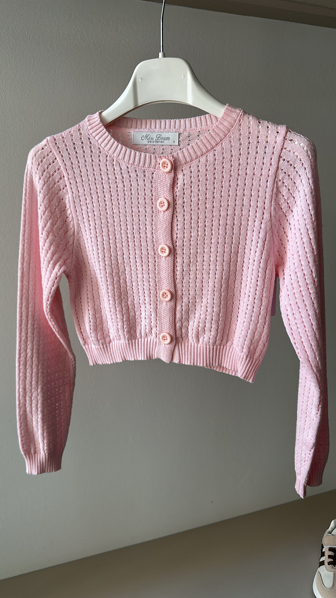 Cardigan TRAFORO 4-12A - ROSA