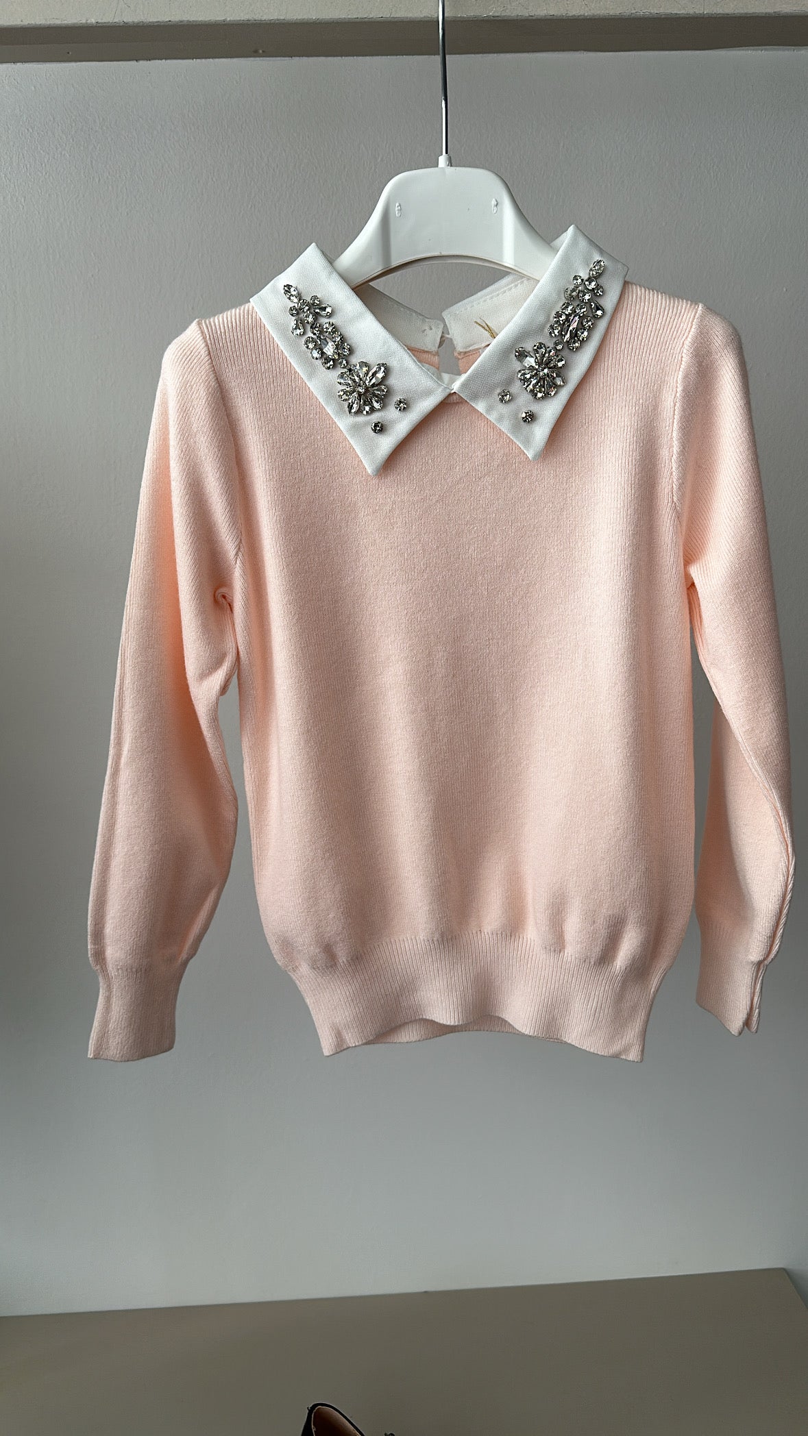 Pull COLLO BRILLANTINI 4-14A - ROSA
