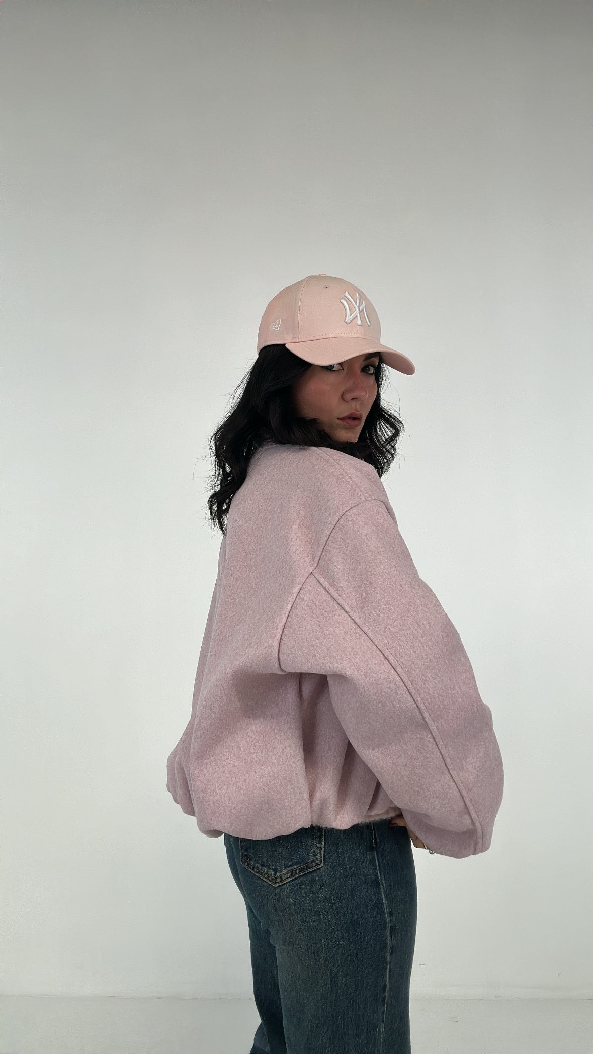 Bomber IN PANNO TRAPUNTATO - ROSA