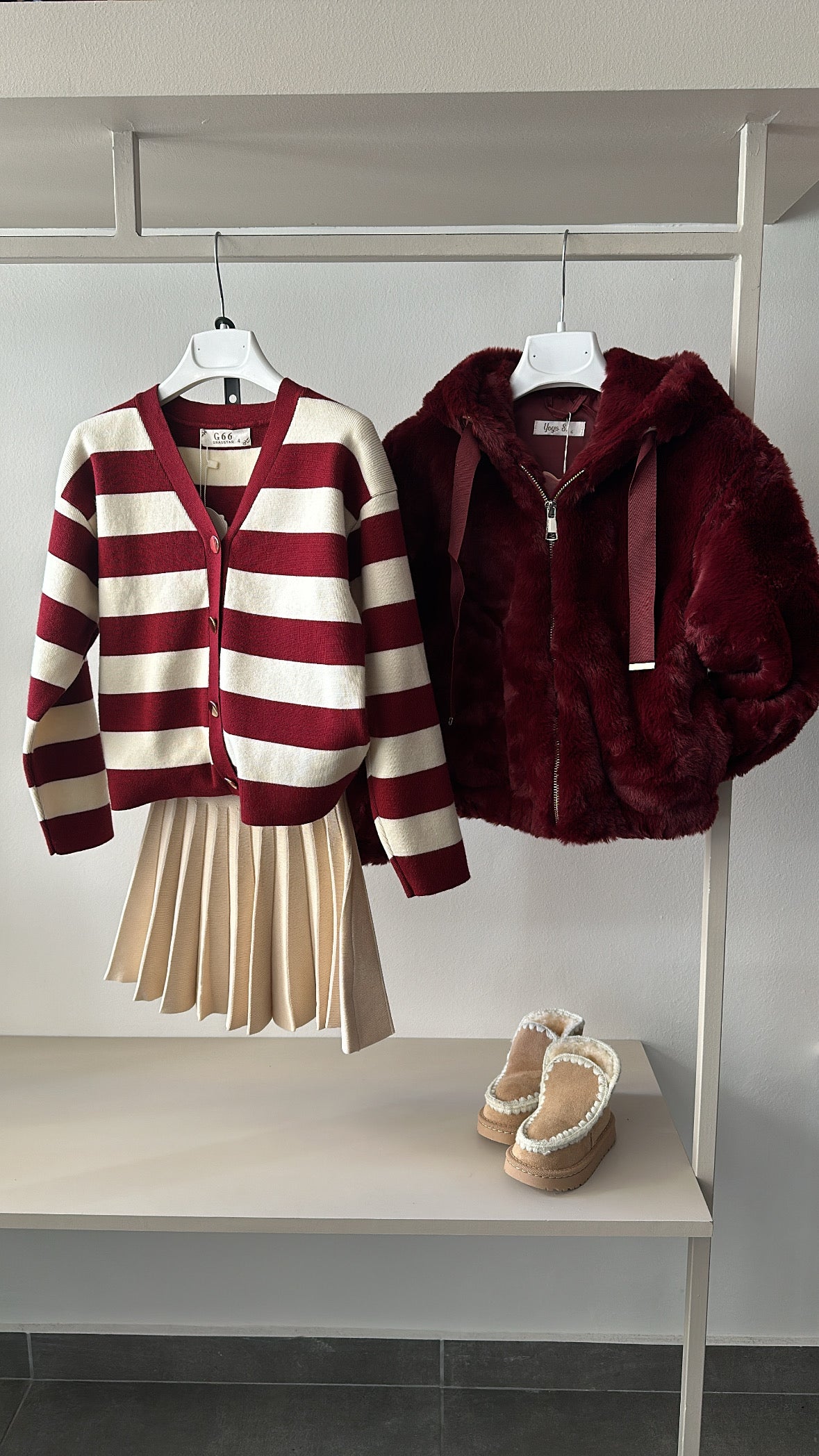 Cardigan G66 4-14A - BORDEAUX