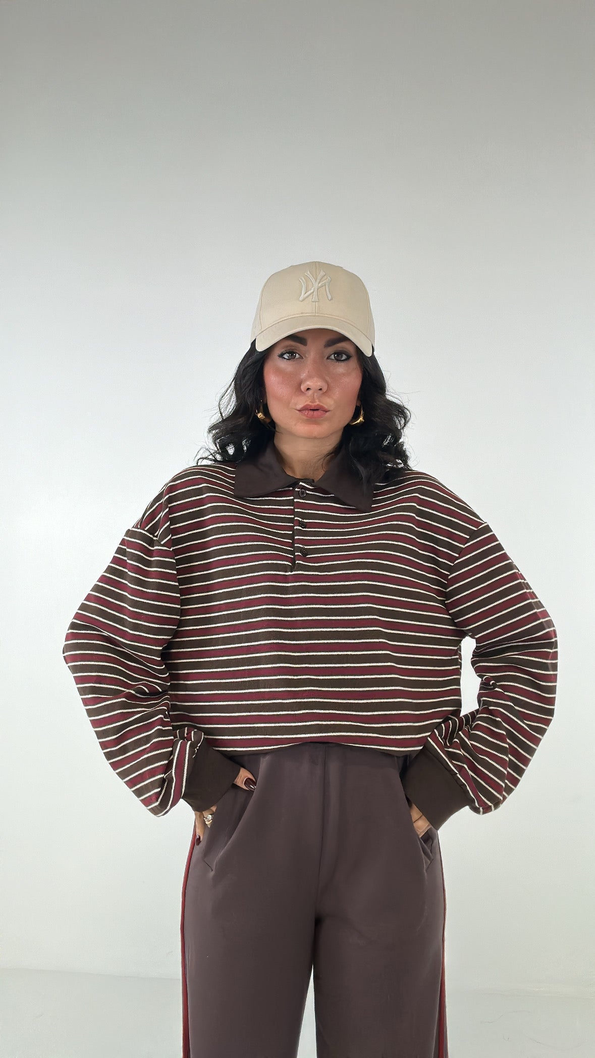Polo RIGHE SOTTILI - BORDEAUX