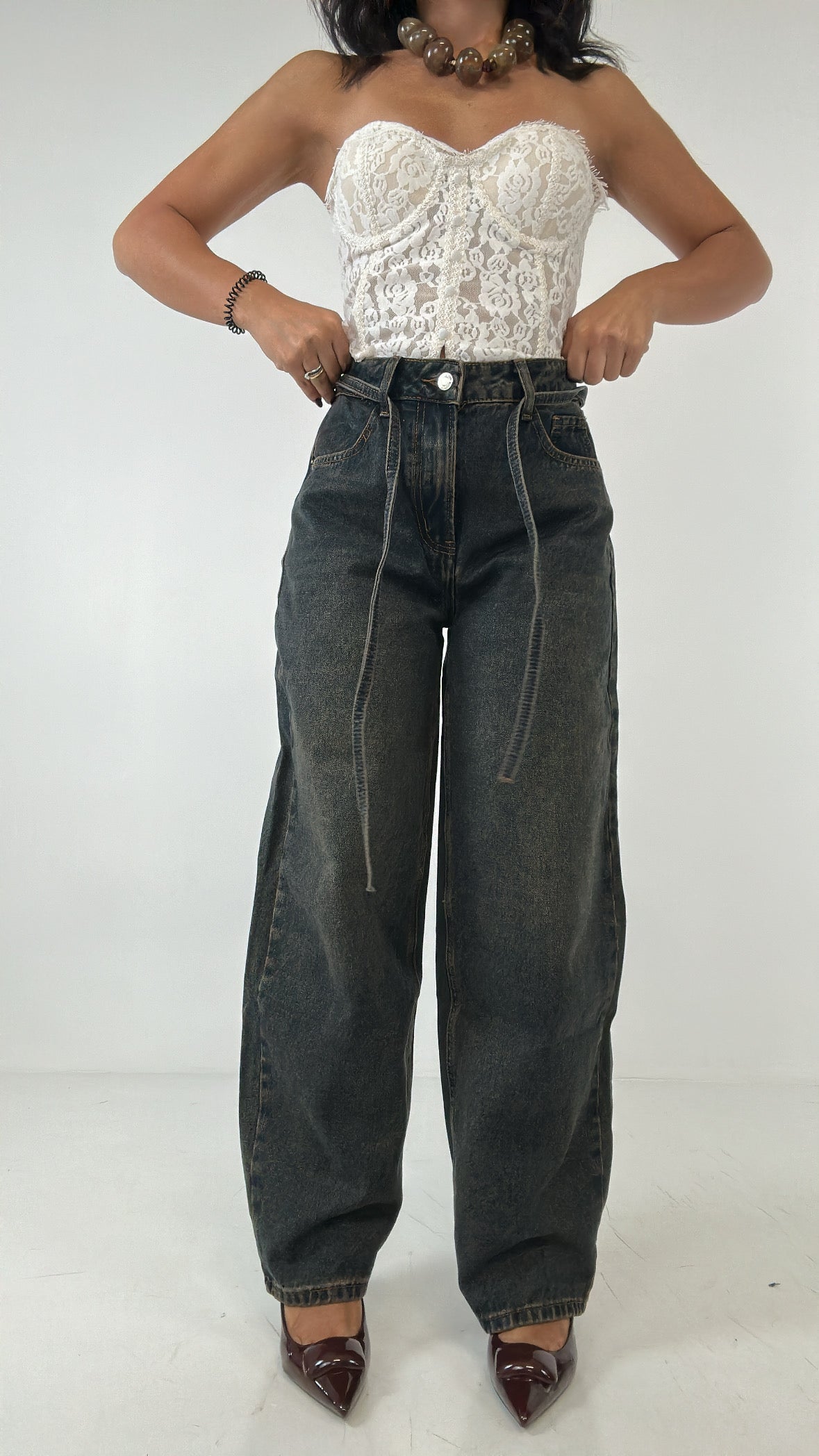 Jeans MOM FIT LACCIO - JEANS