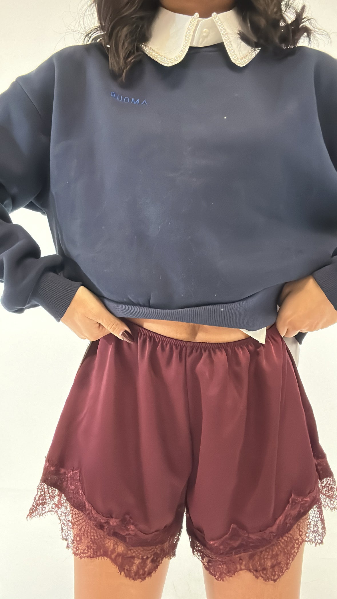 Shorts SATIN - BORDEAUX