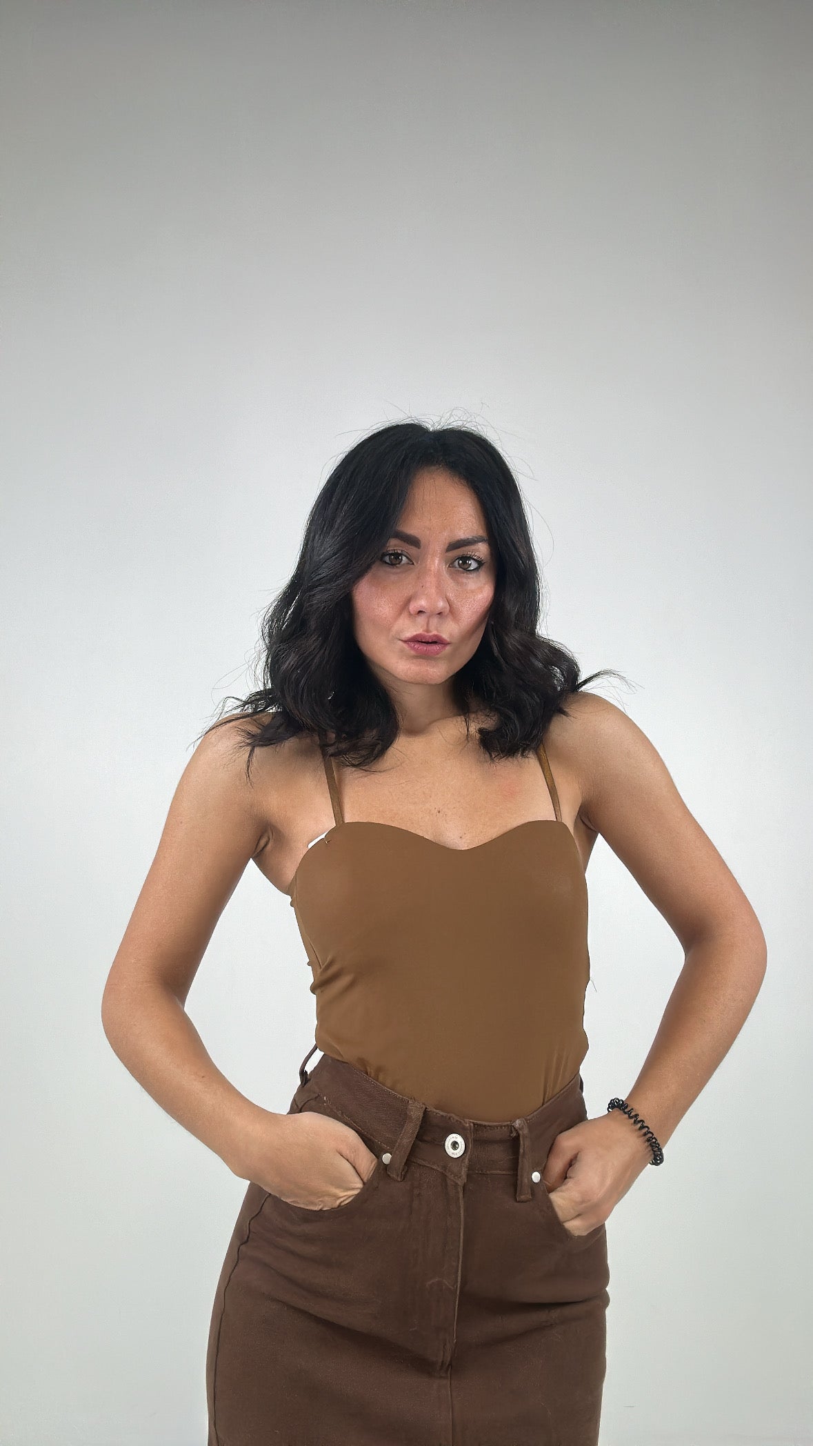 Body CON COPPA - CAMMELLO