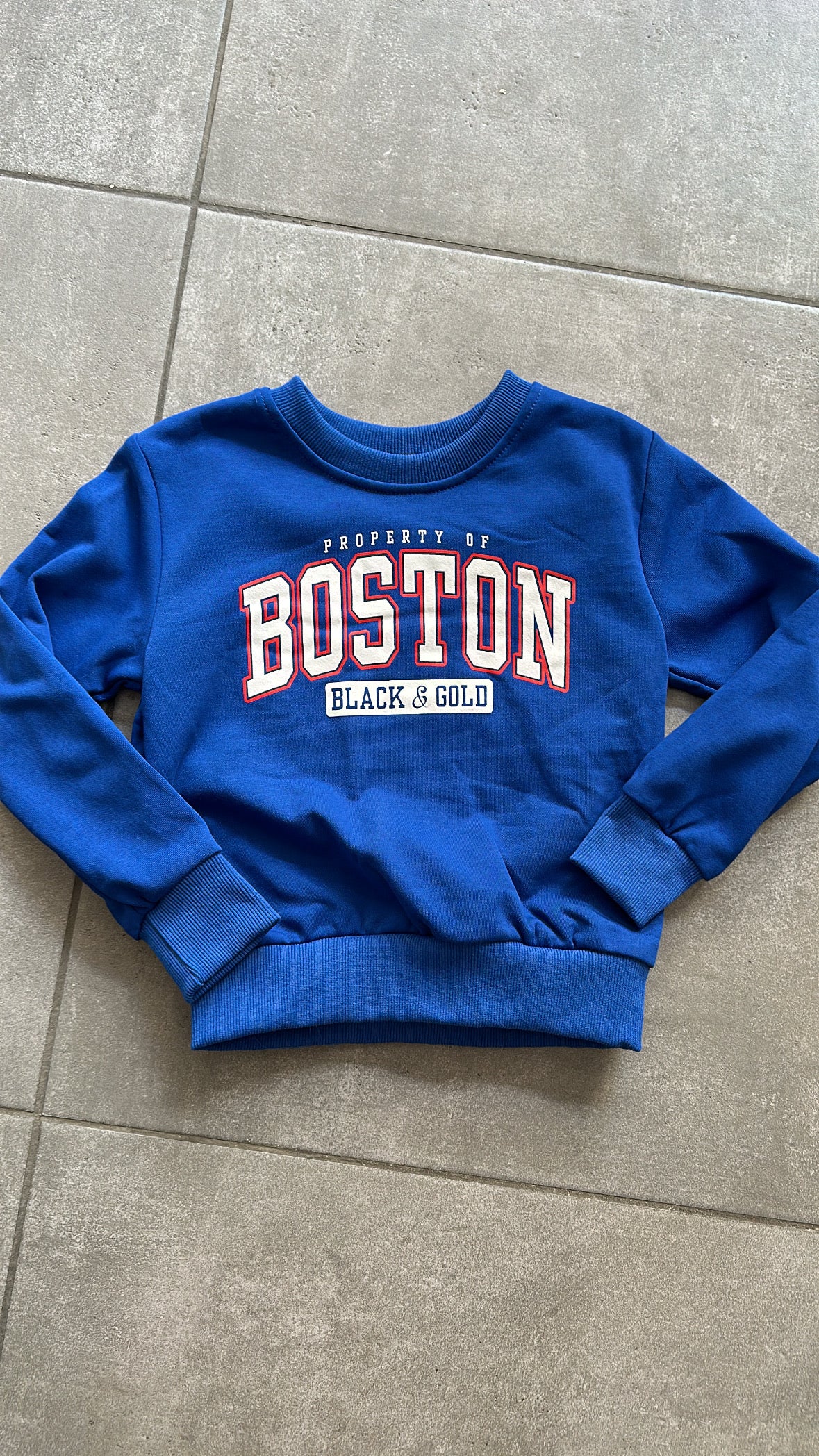 Felpa BOSTON 4-12A - BLU