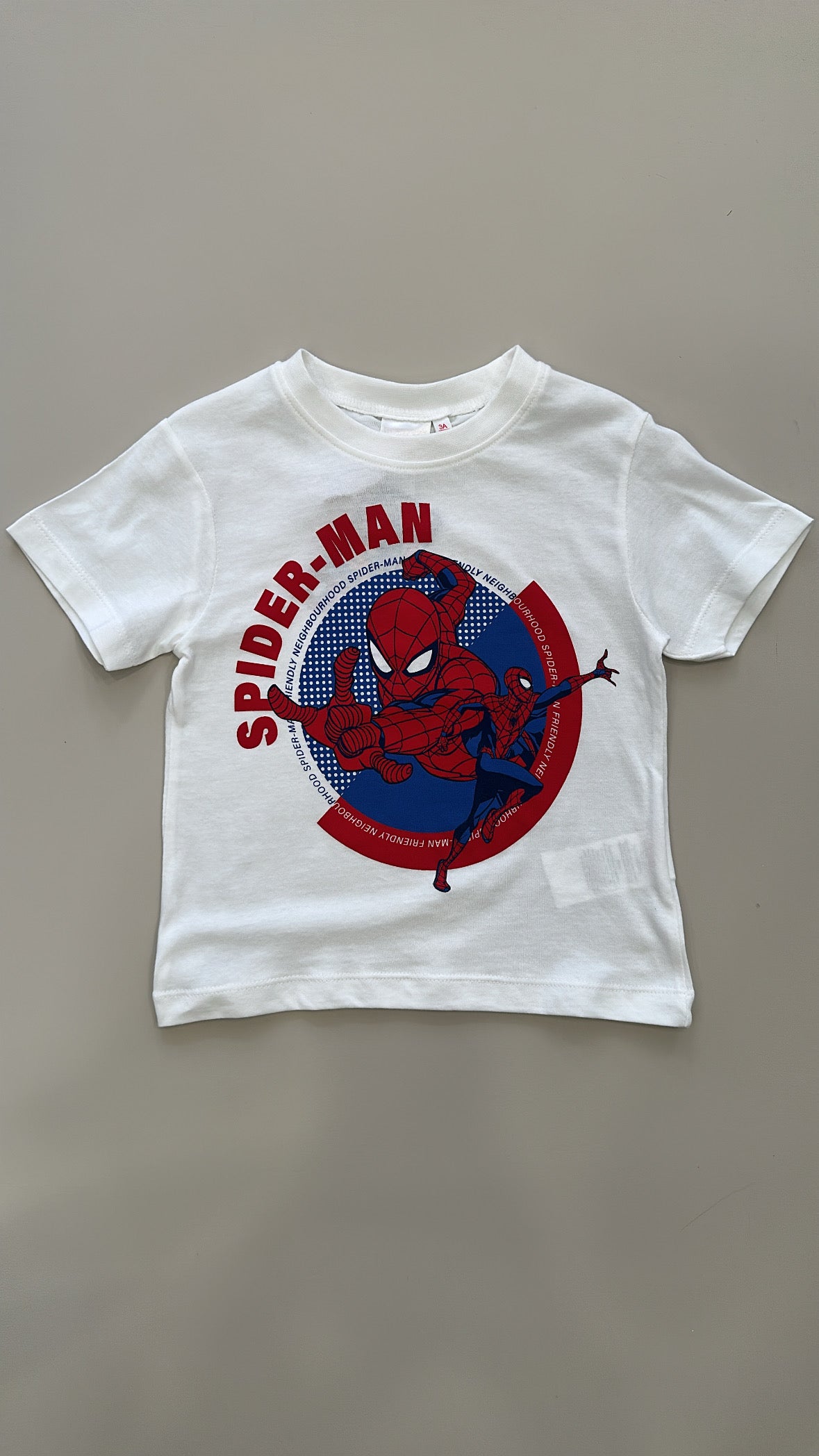 T-shirt SPIDER-MAN 3-8A - BIANCO