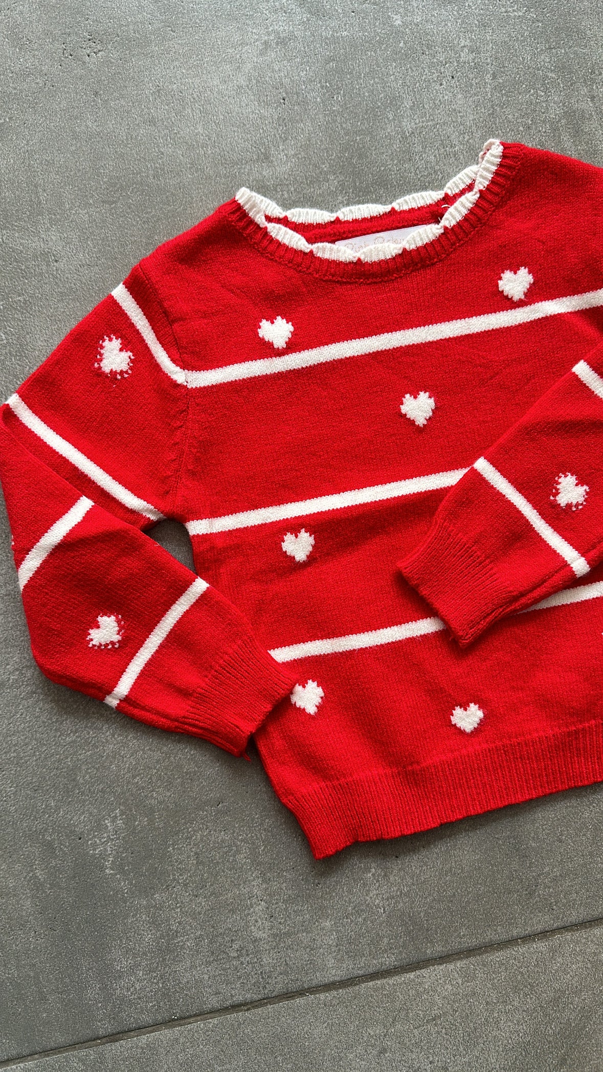 Pull CUORICINI 12-36M - ROSSO