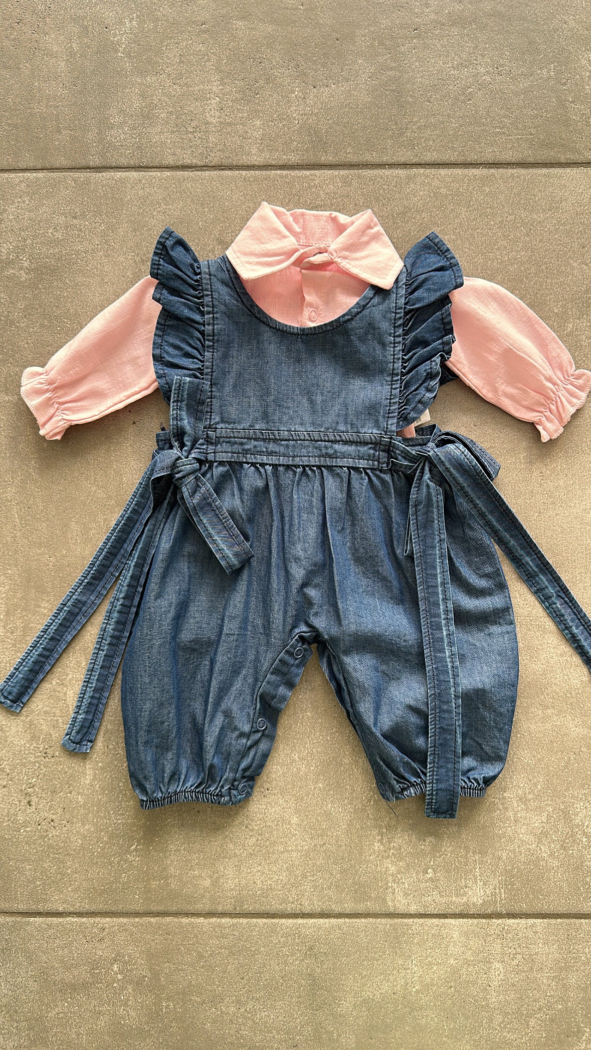 Tutina CON CAMICIA 0-9 - JEANS