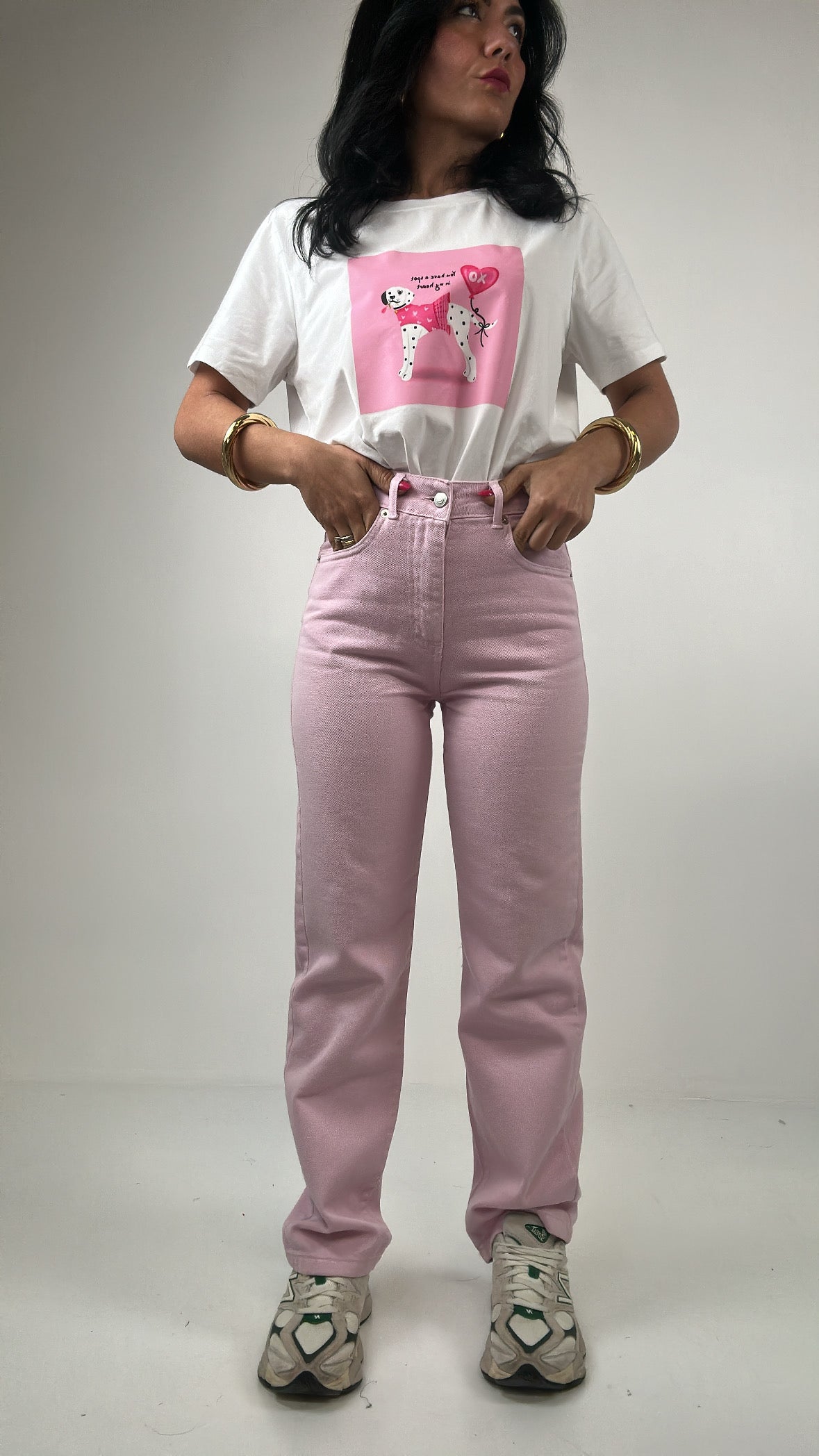 Jeans MOM BARBIE - ROSA