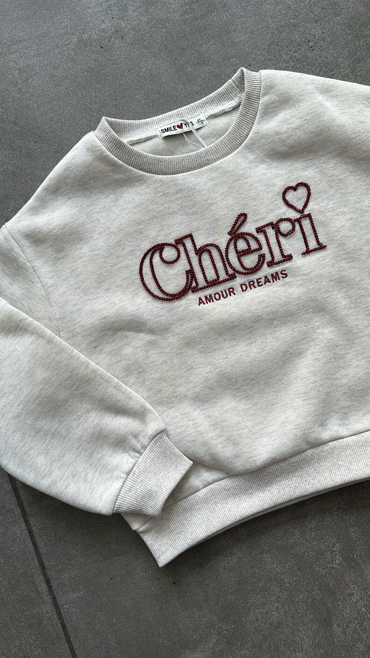 Felpa CHERI AMOUR 6-16A - GRIGIO